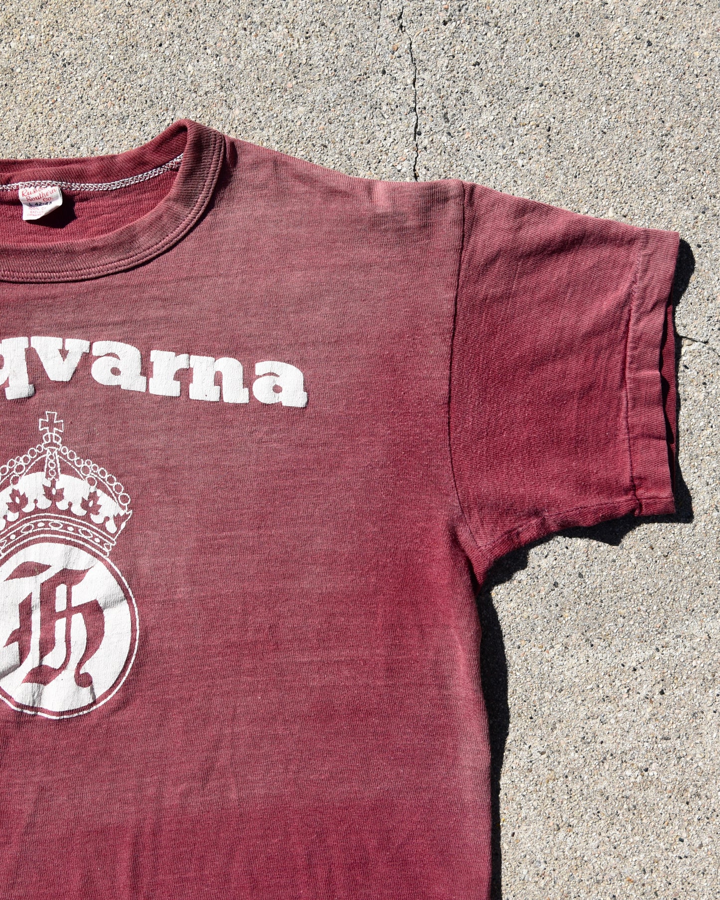 1950s Husqvarna Tshirt - Sun Faded And Repaired