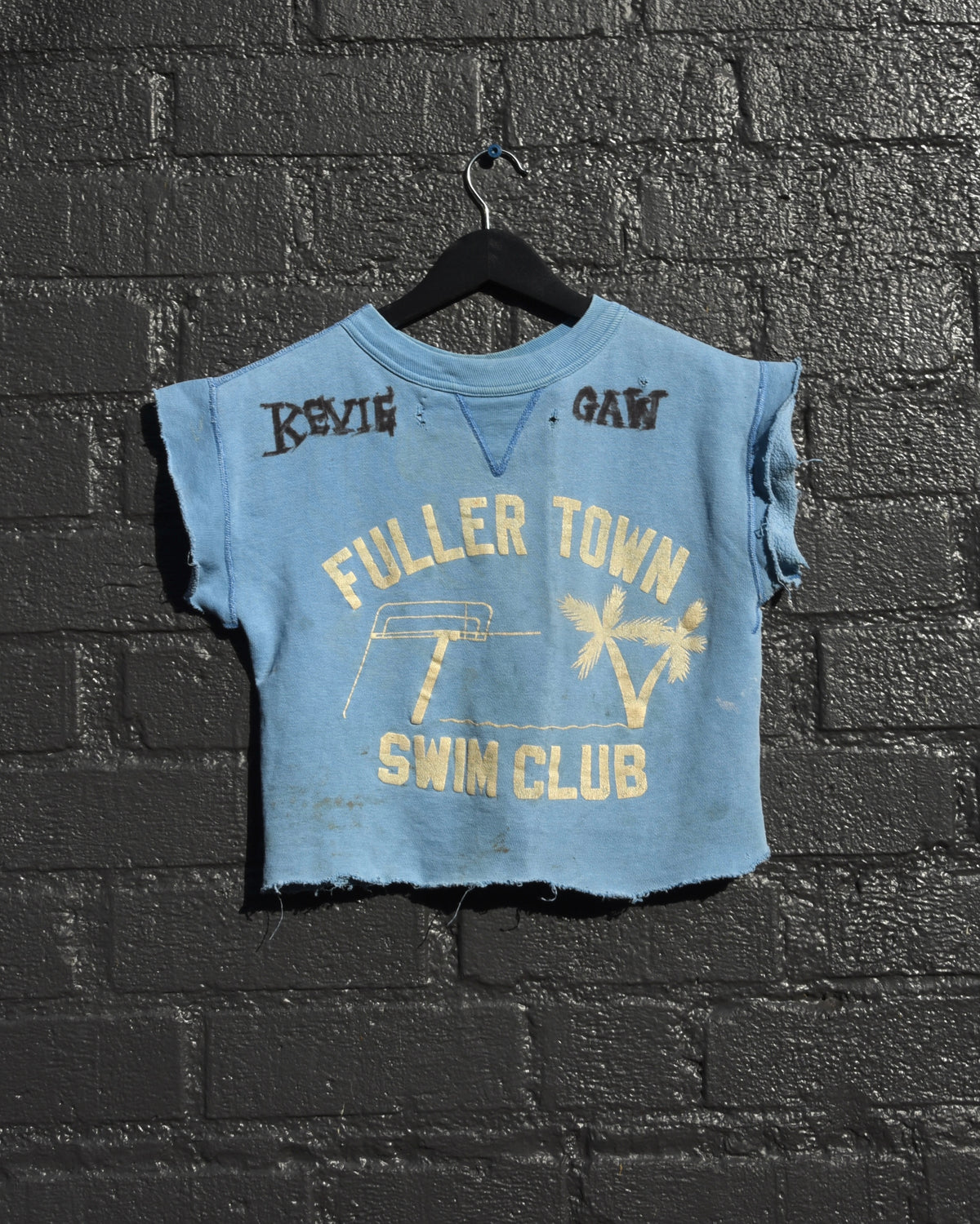 1950s Fuller Town Swim Club Single V Sweatshirt - Chopped