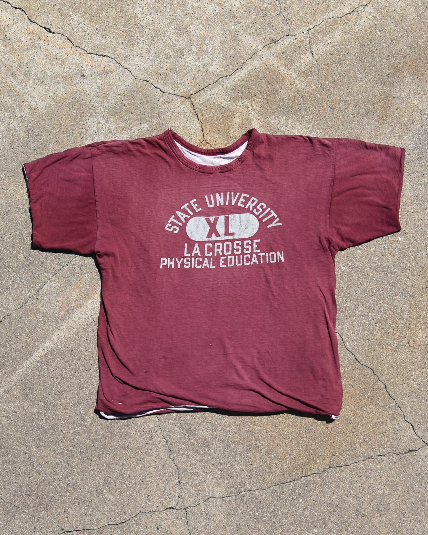 1970s State University La Crosse Double Face Tshirt