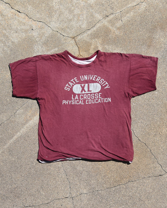 1970s State University La Crosse Double Face Tshirt