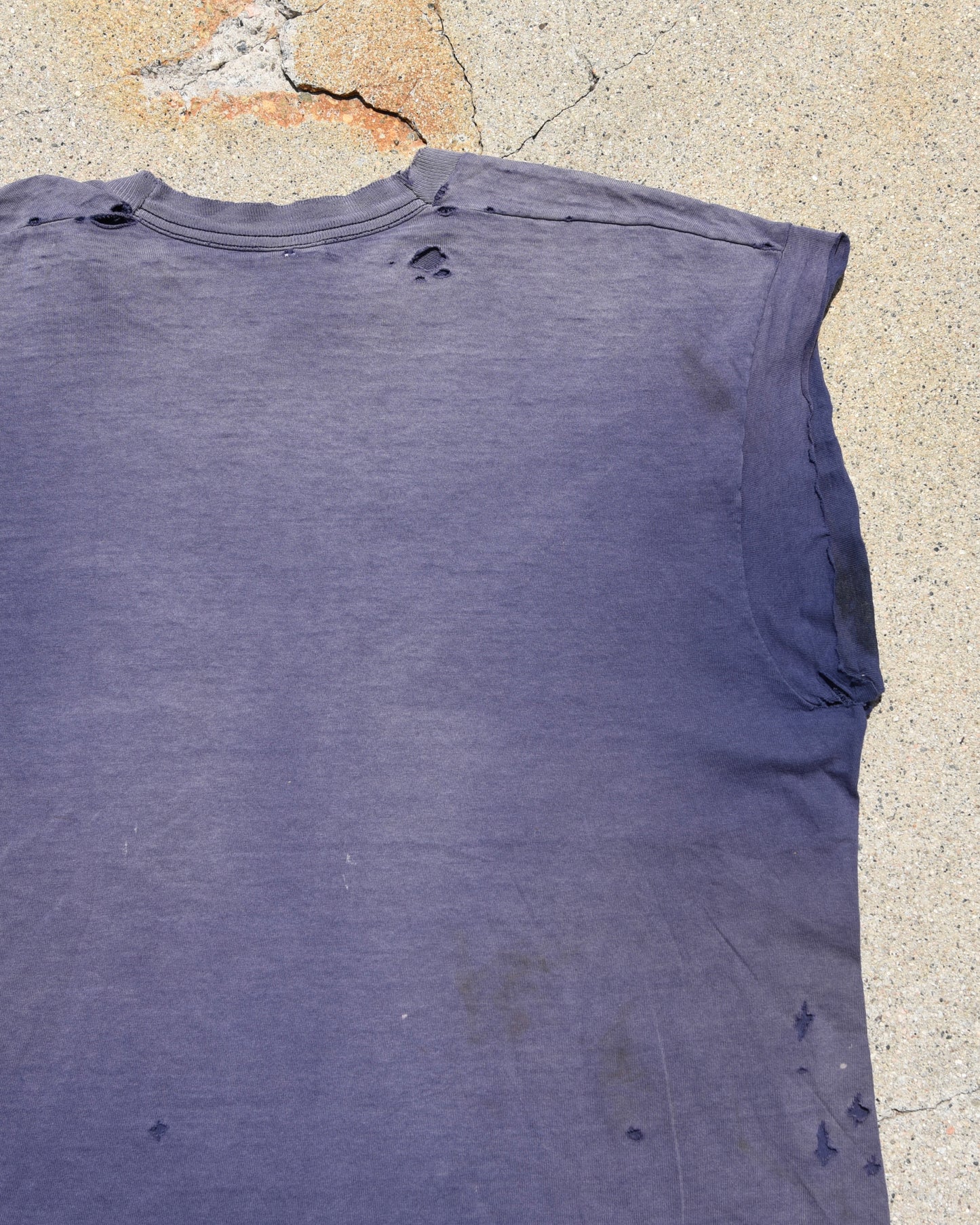 1990s Thrashed and Sun Faded Baseball Cutoff Tshirt