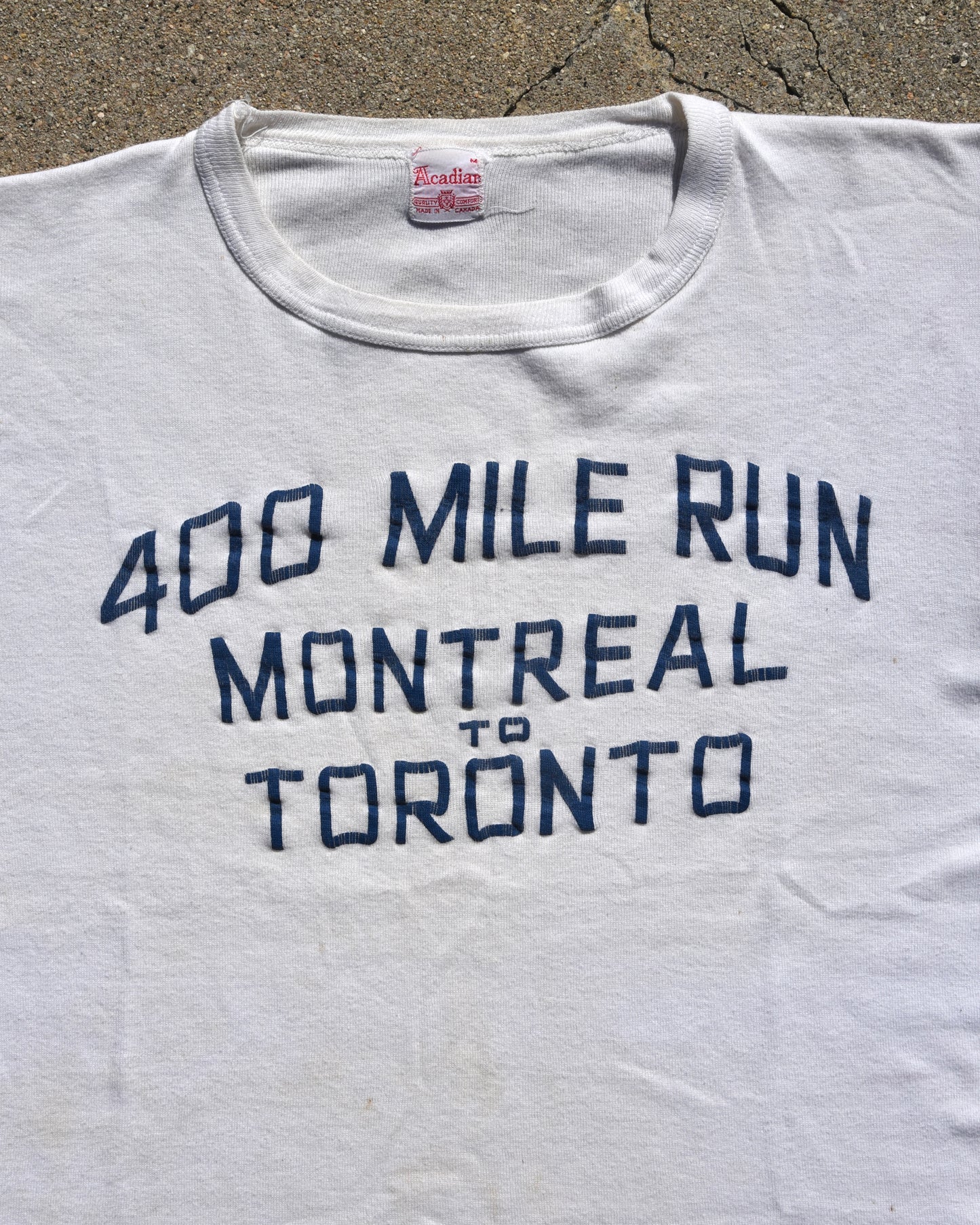 1950s 400 Mile Run Montreal To Toronto Tshirt
