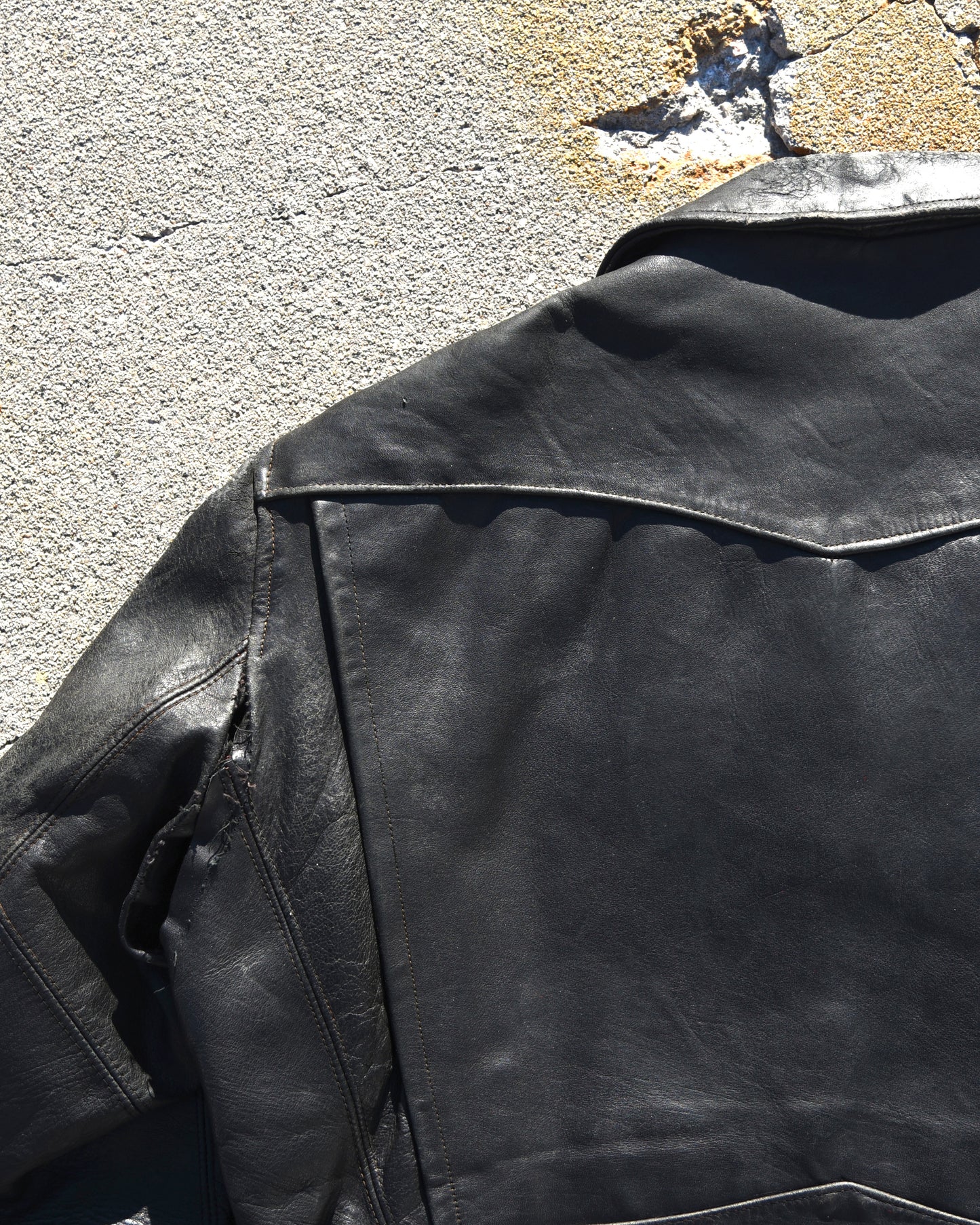 1950s Hercules Horsehide Motorcycle Jacket D-Pocket
