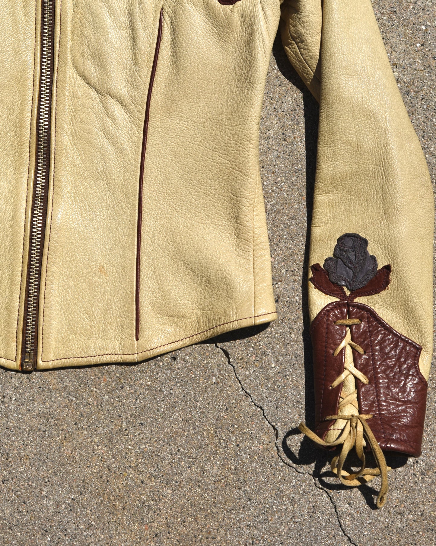 1970s East West Musical Instruments Femme Leather Jacket