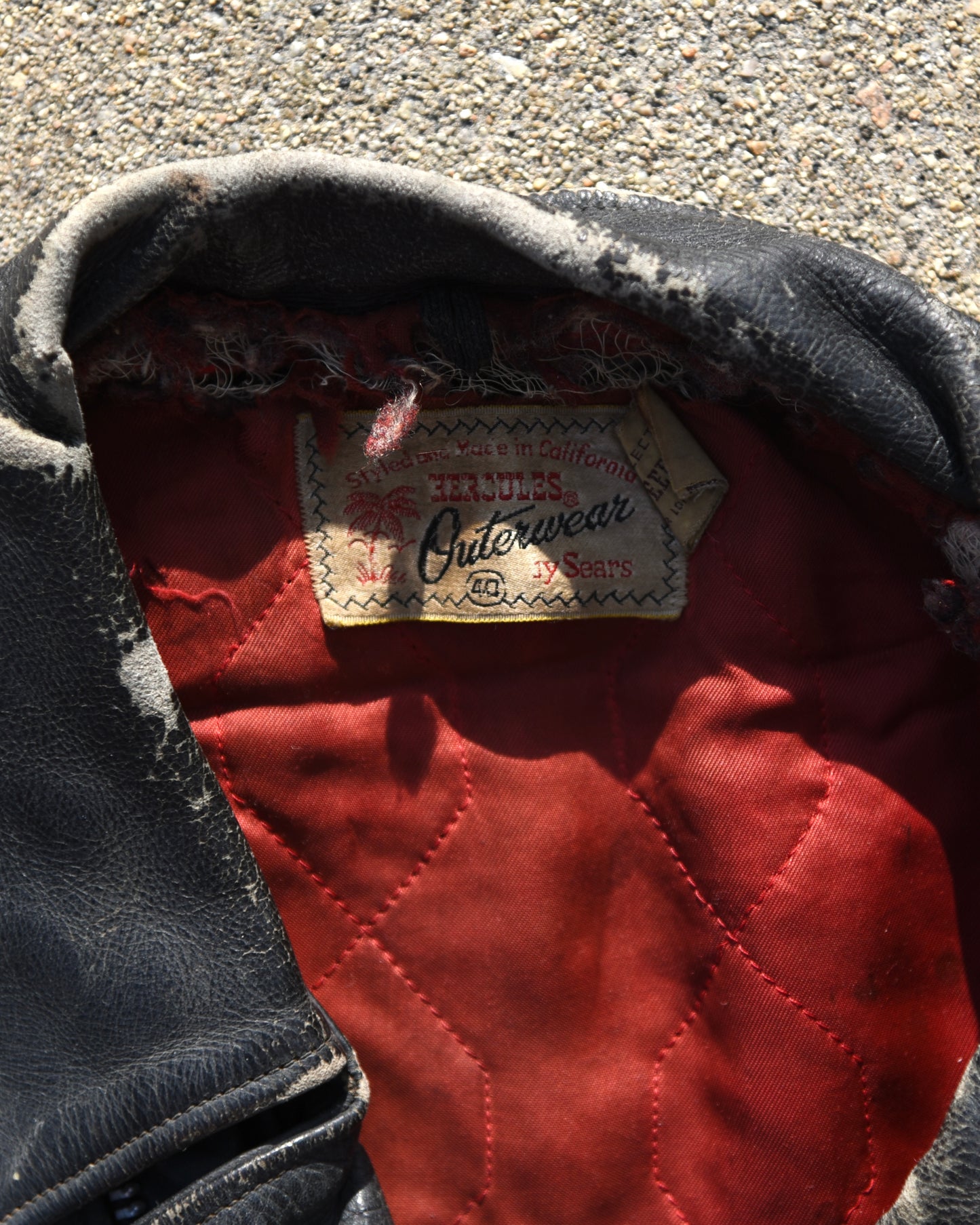 1950s Hercules Horsehide Motorcycle Jacket
