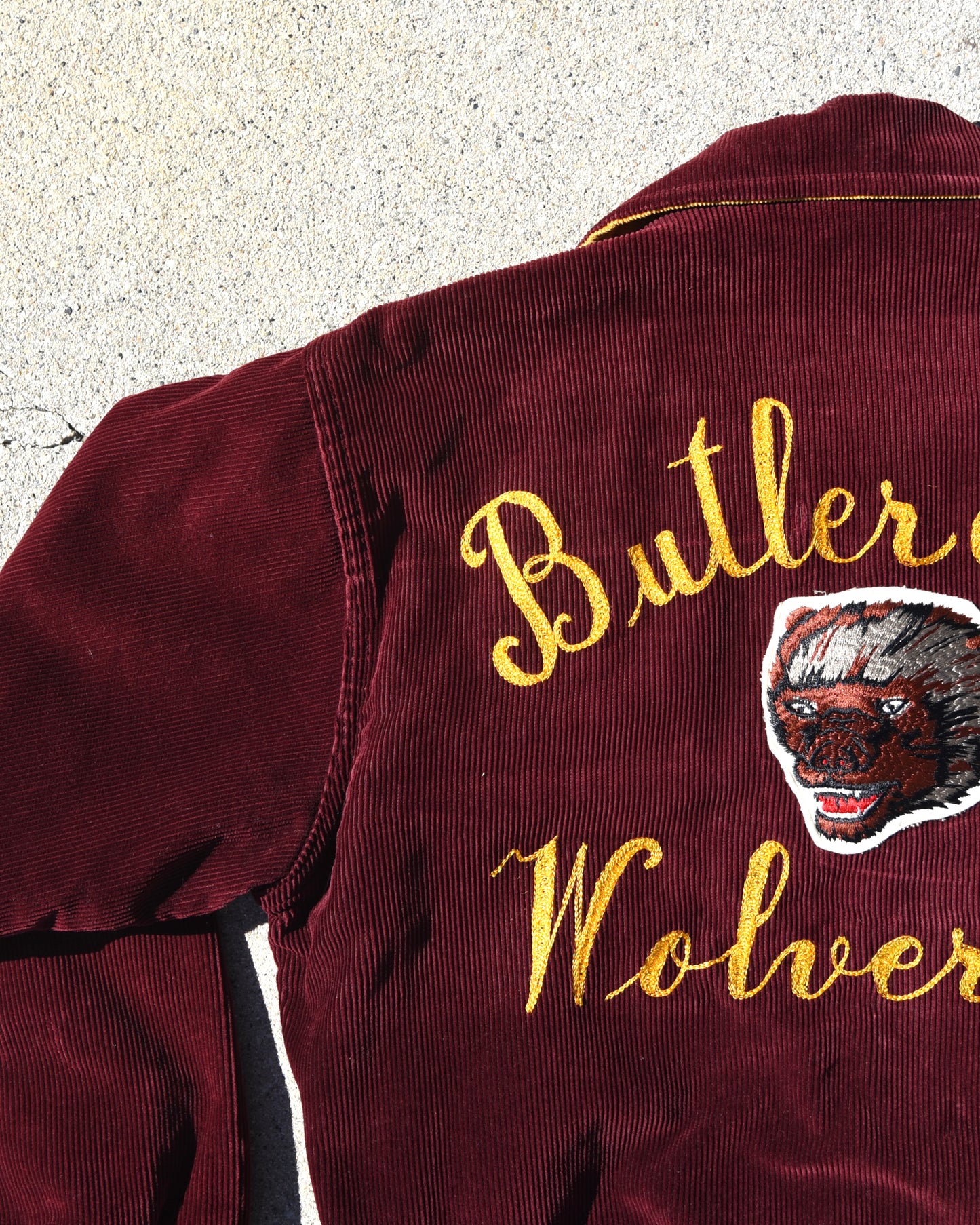1950s Butler Wolverines Corduroy Jacket