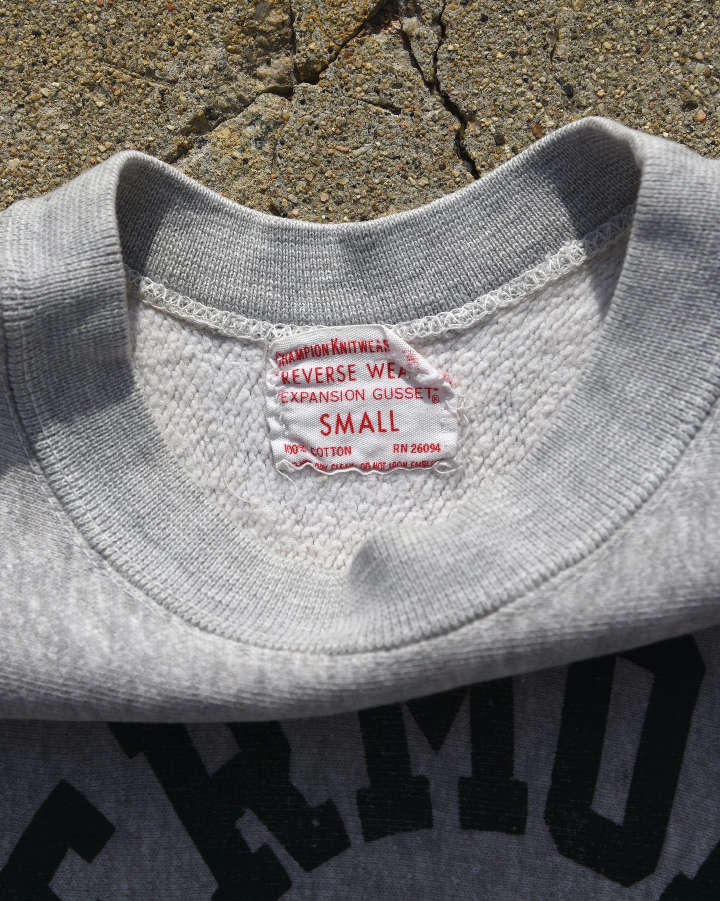 1960s Champion Reverse Weave “Expansion Gusset” Vermont Sweatshirt