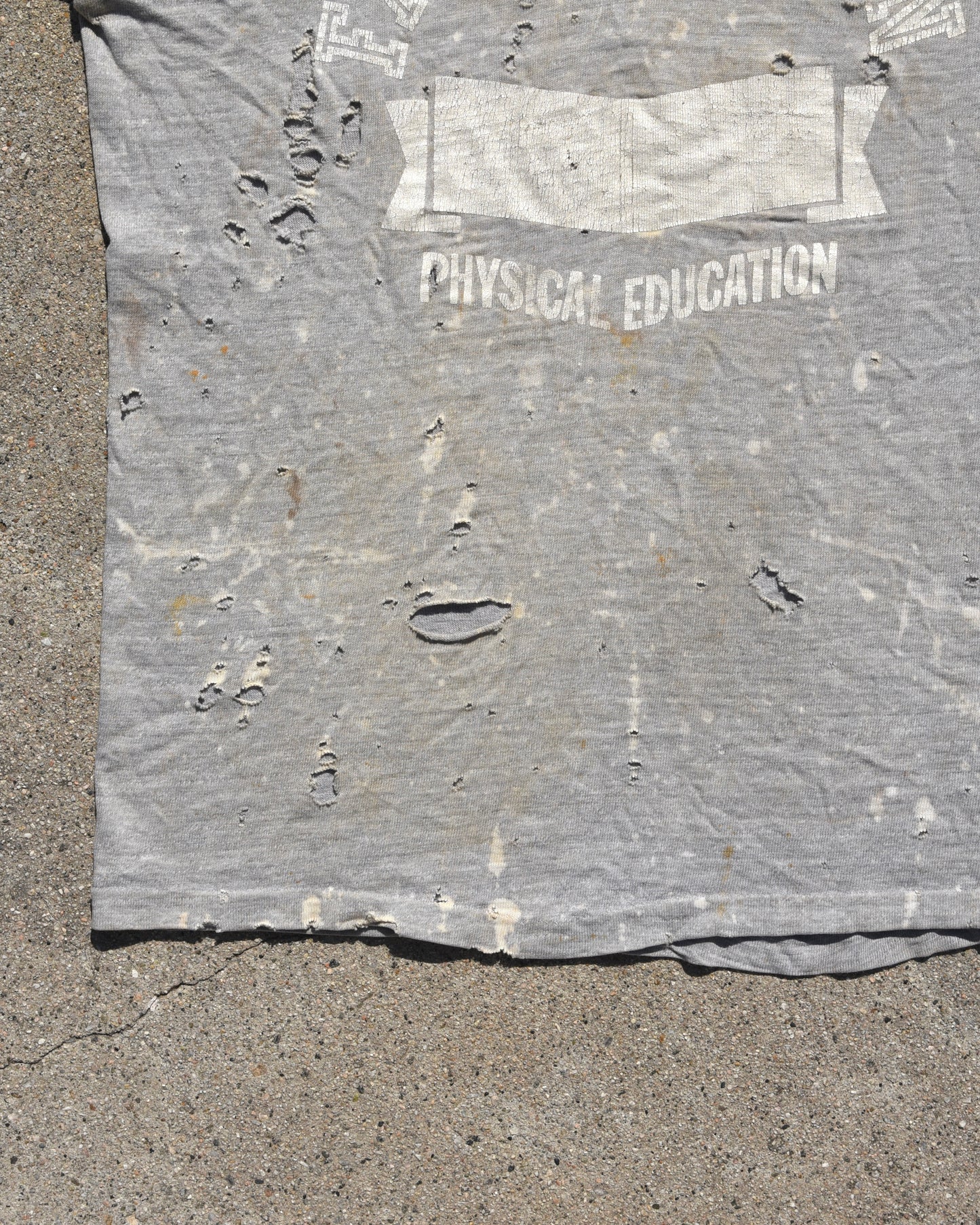 1950s Thrashed and Faded Farmington Phys Ed Tshirt