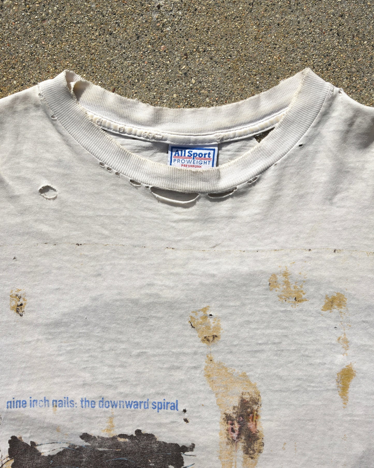 1994 Nine Inch Nails The Downward Spiral Self Destruct Halo Eight Tshirt