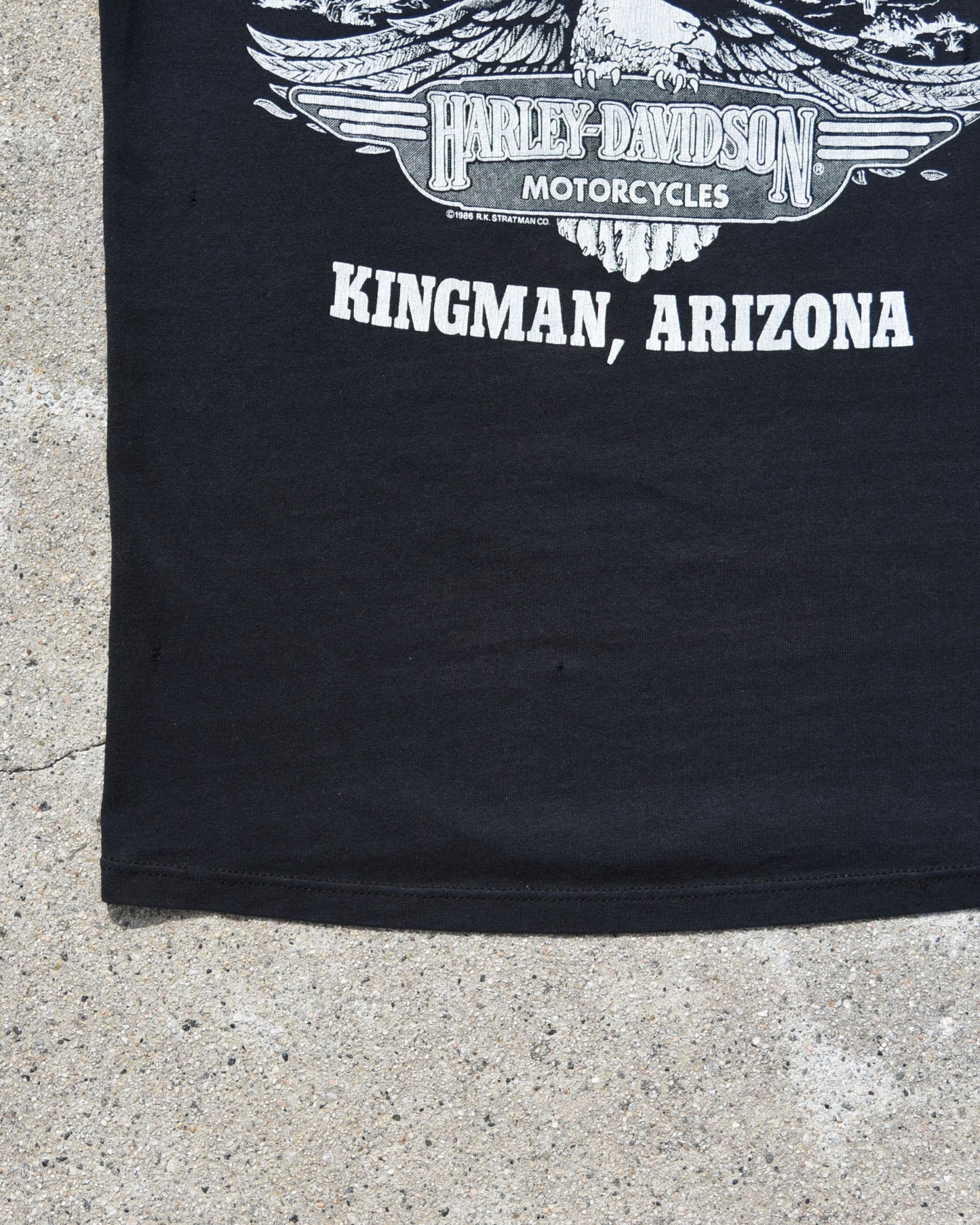 1980s Thrashed Harley Davidson Real Steel Tshirt