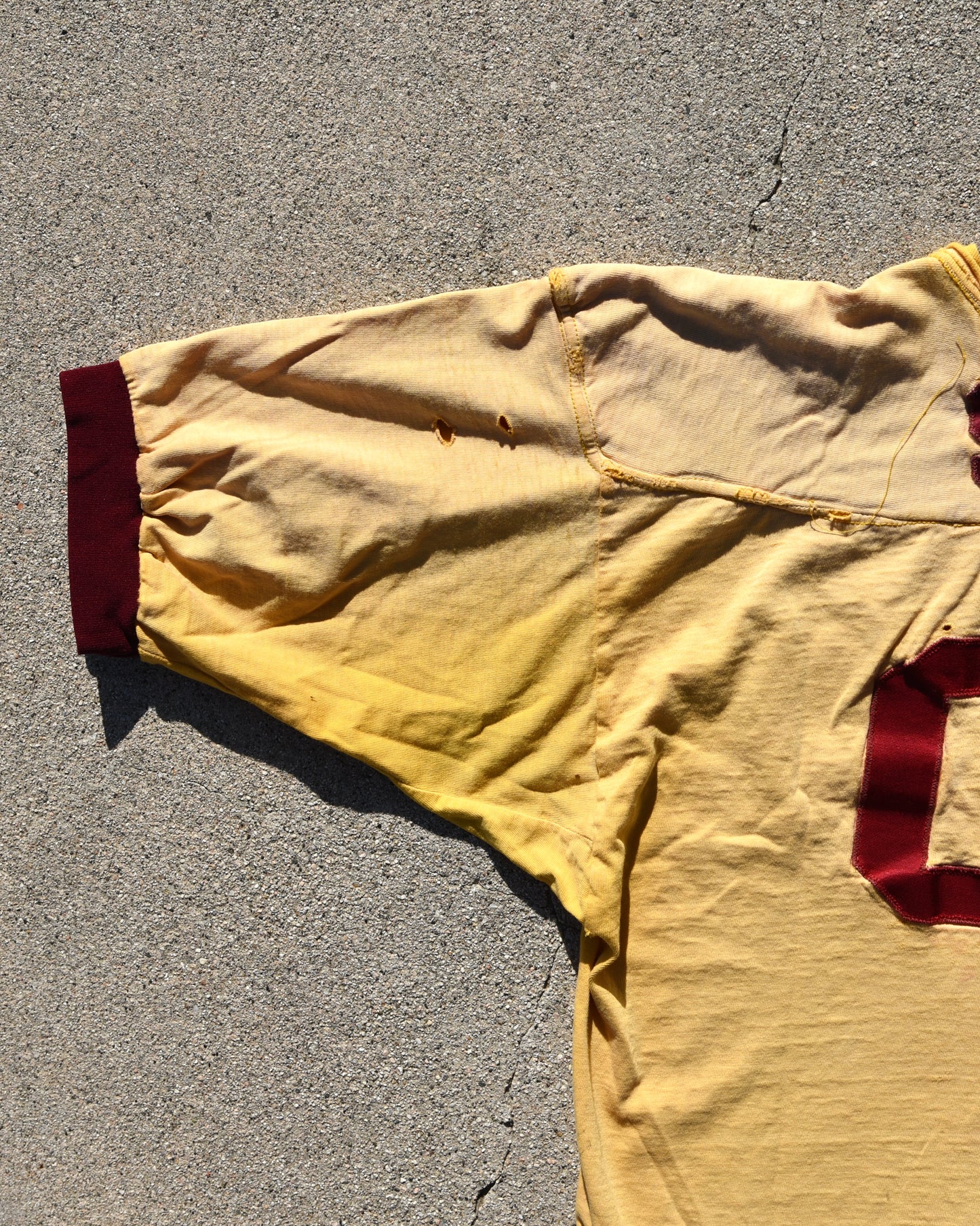1960s Durene Thrashed Sun Faded Fraternity Jersey