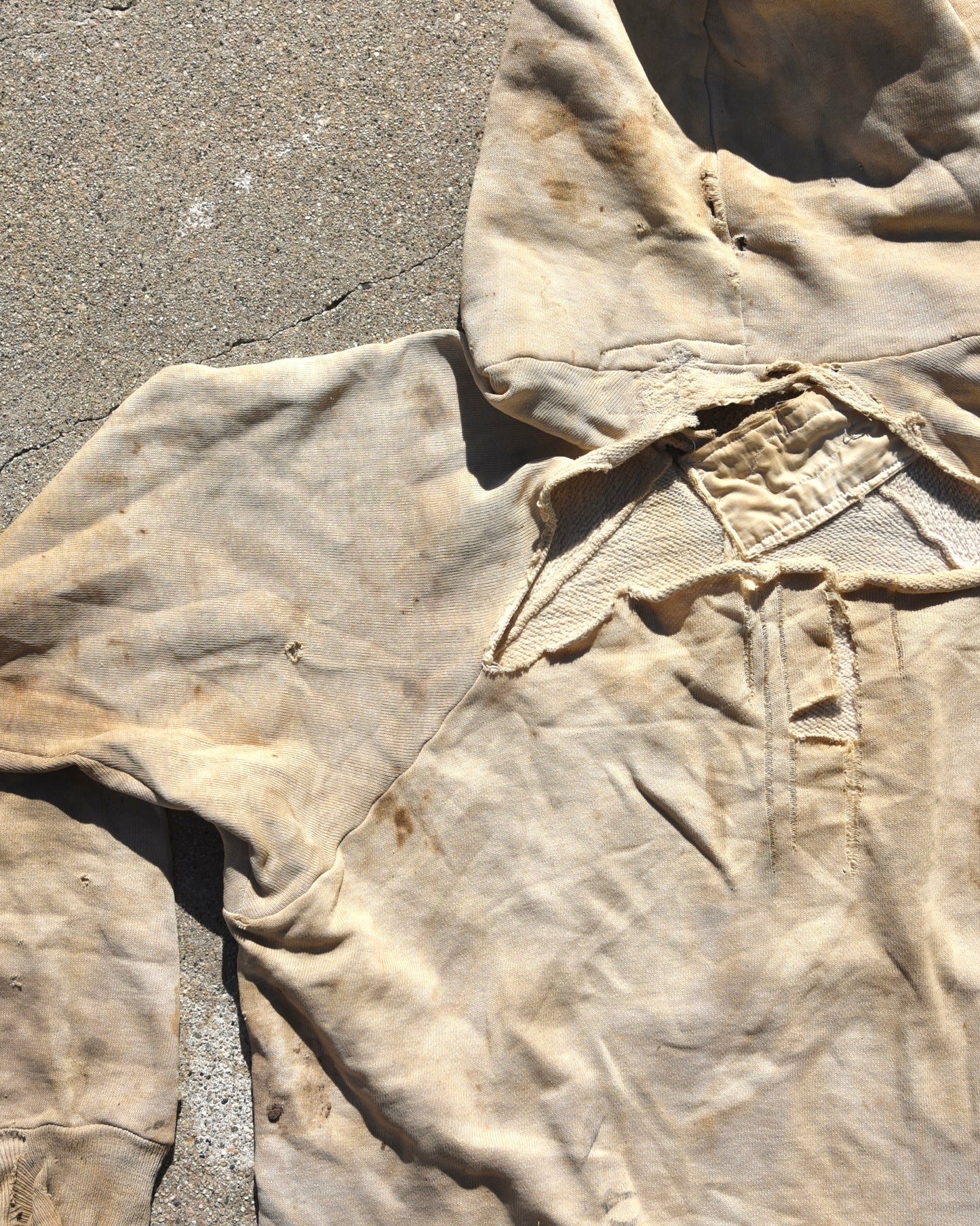 1950s Thrashed and Repaired Hoodie