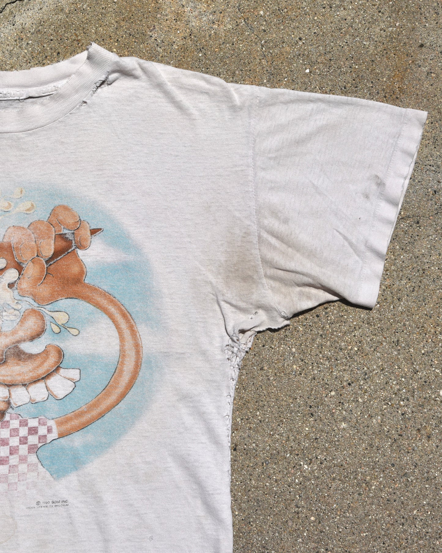 1990 Grateful Dead Ice Cream Kid Europe Tour Tshirt