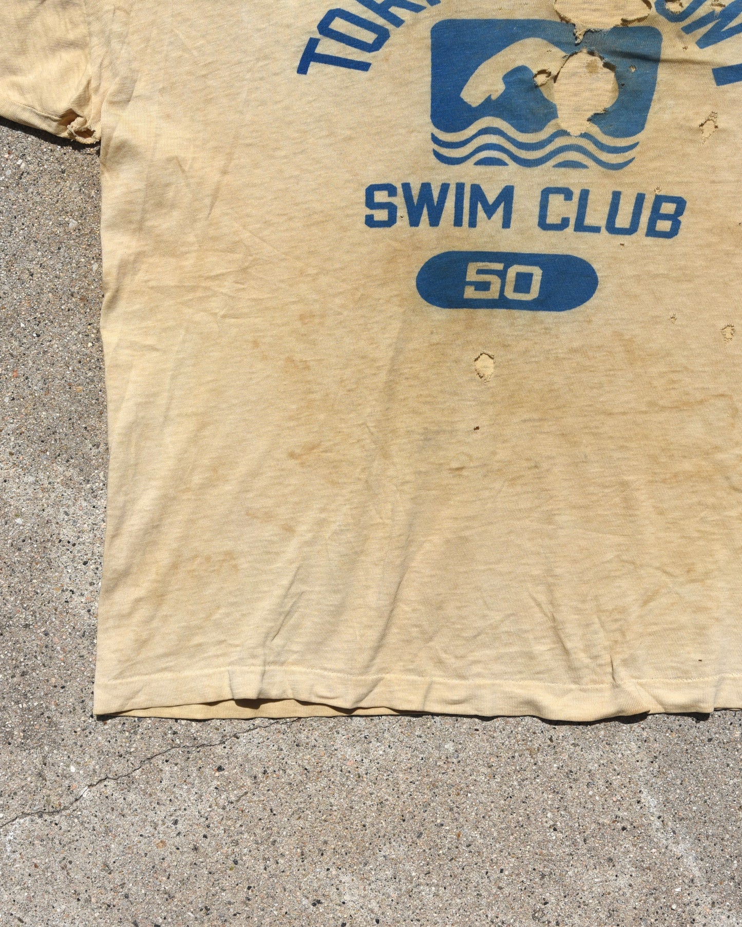 1970s Thrashed Torrington Swim Club Tshirt