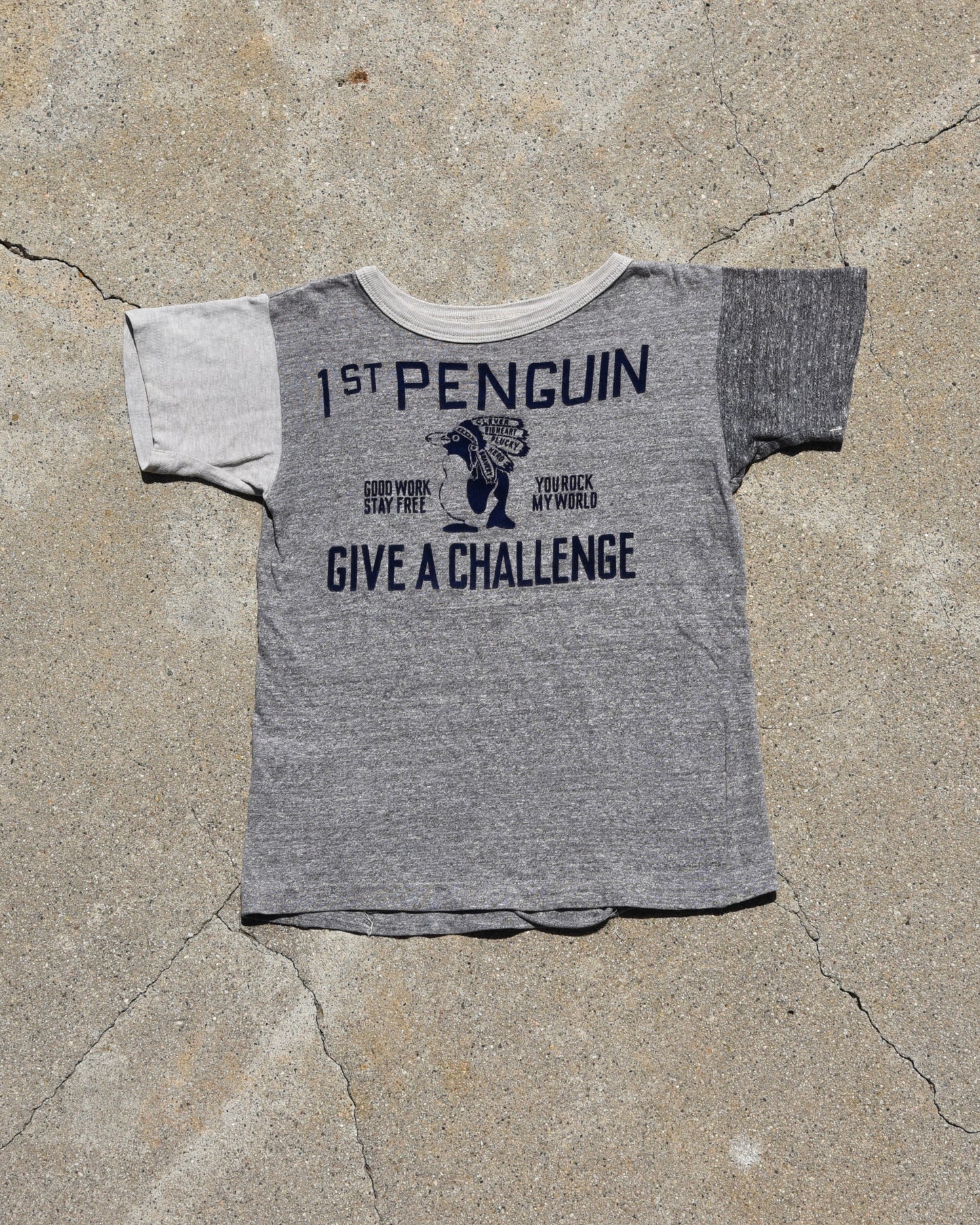 Denim Dungaree 1st Penguin Tshirt
