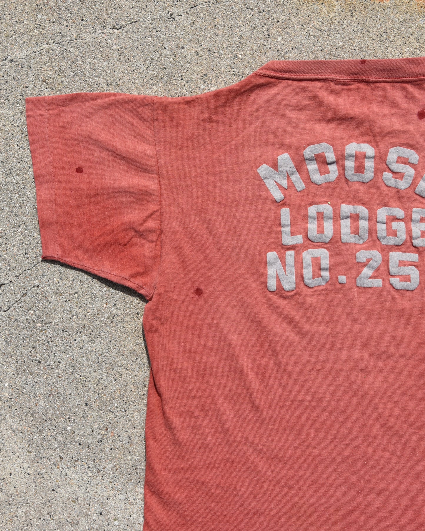 1950s Sun Faded Moose Lodge Tshirt