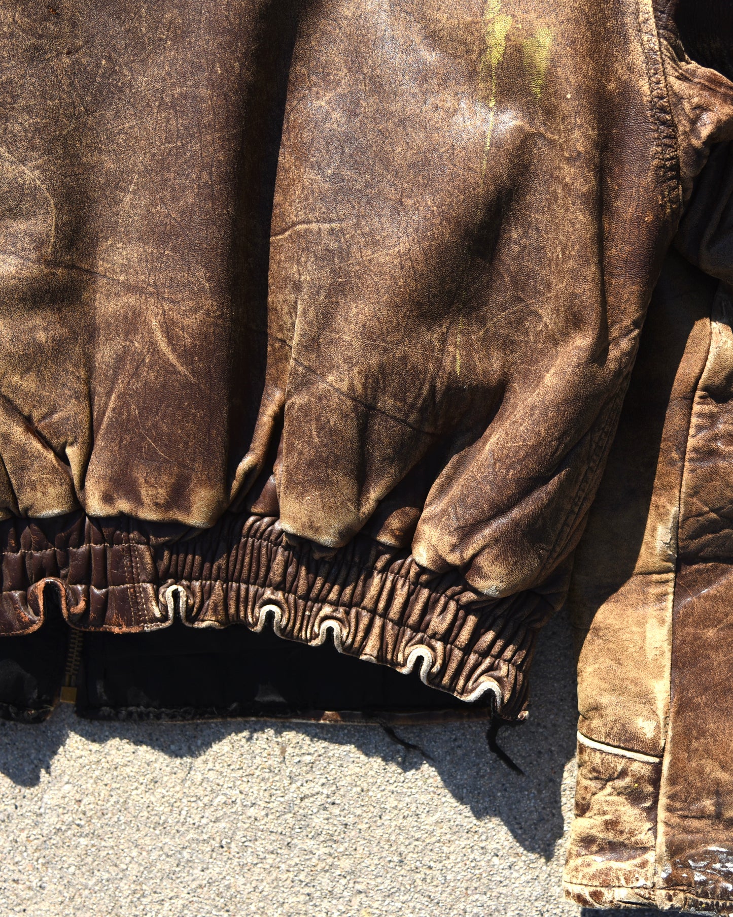 1940s LaPlaya Marlboro Spitfire Horsehide And Alpaca Lined Bomber Jacket