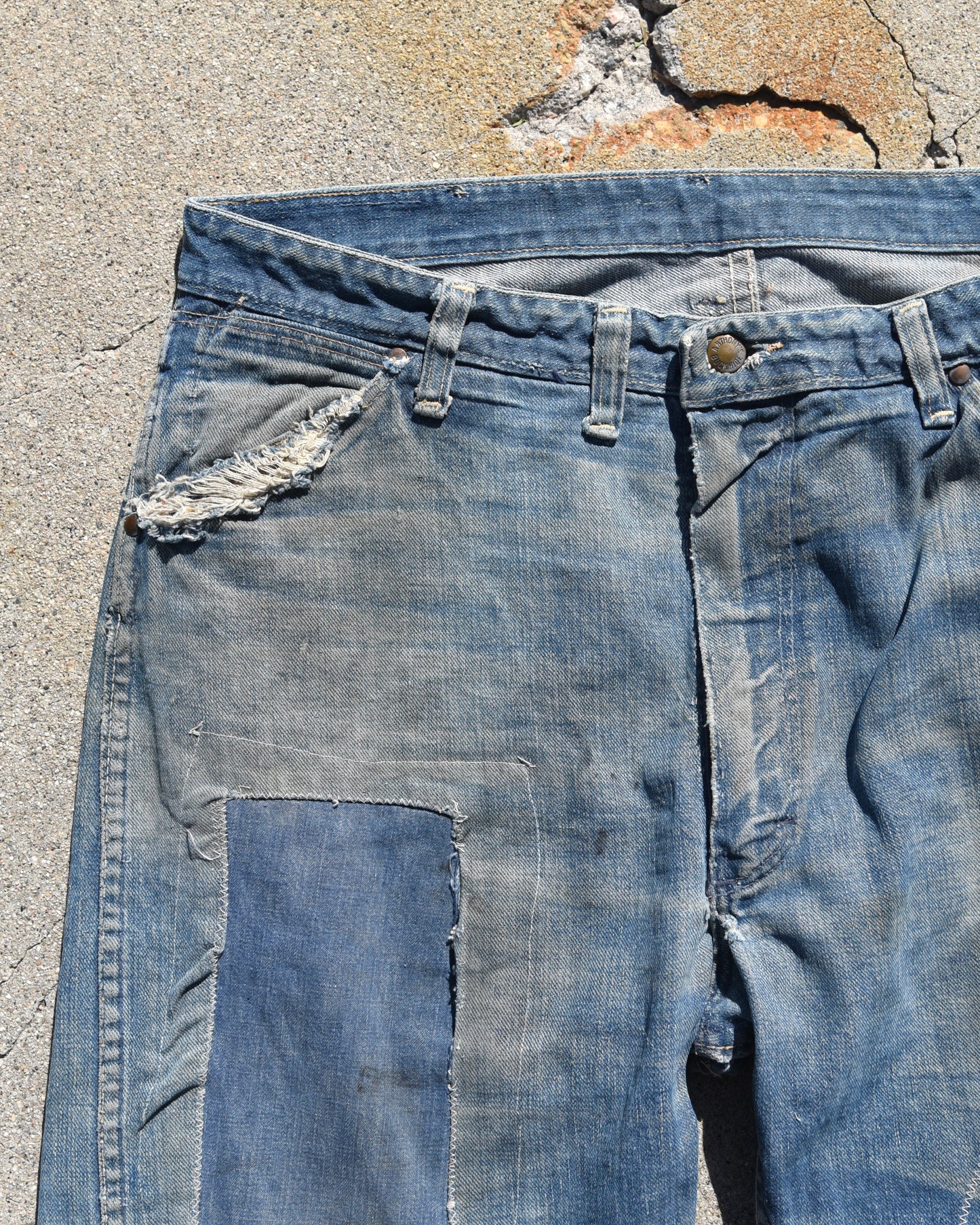 1950s Sun Faded Anthony’s Buckhide Carpenter Denim Jeans