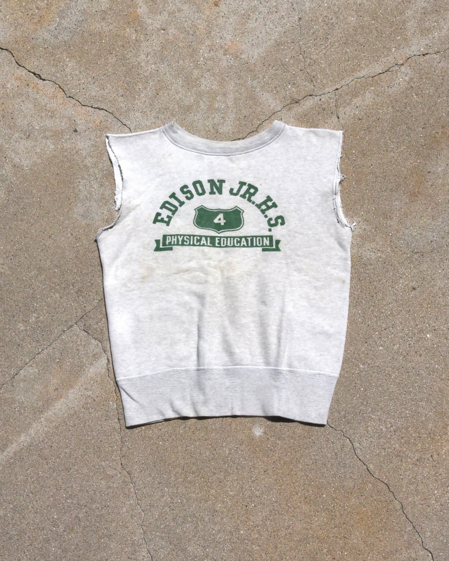 1950s Edison Phys Ed Cutoff Sweatshirt