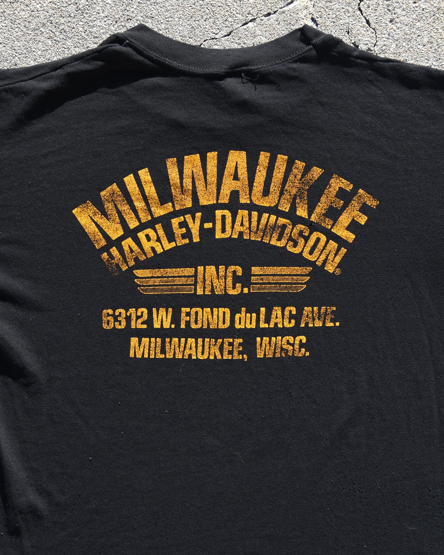 1970s Harley Davidson Eat Your Riceburner Tshirt