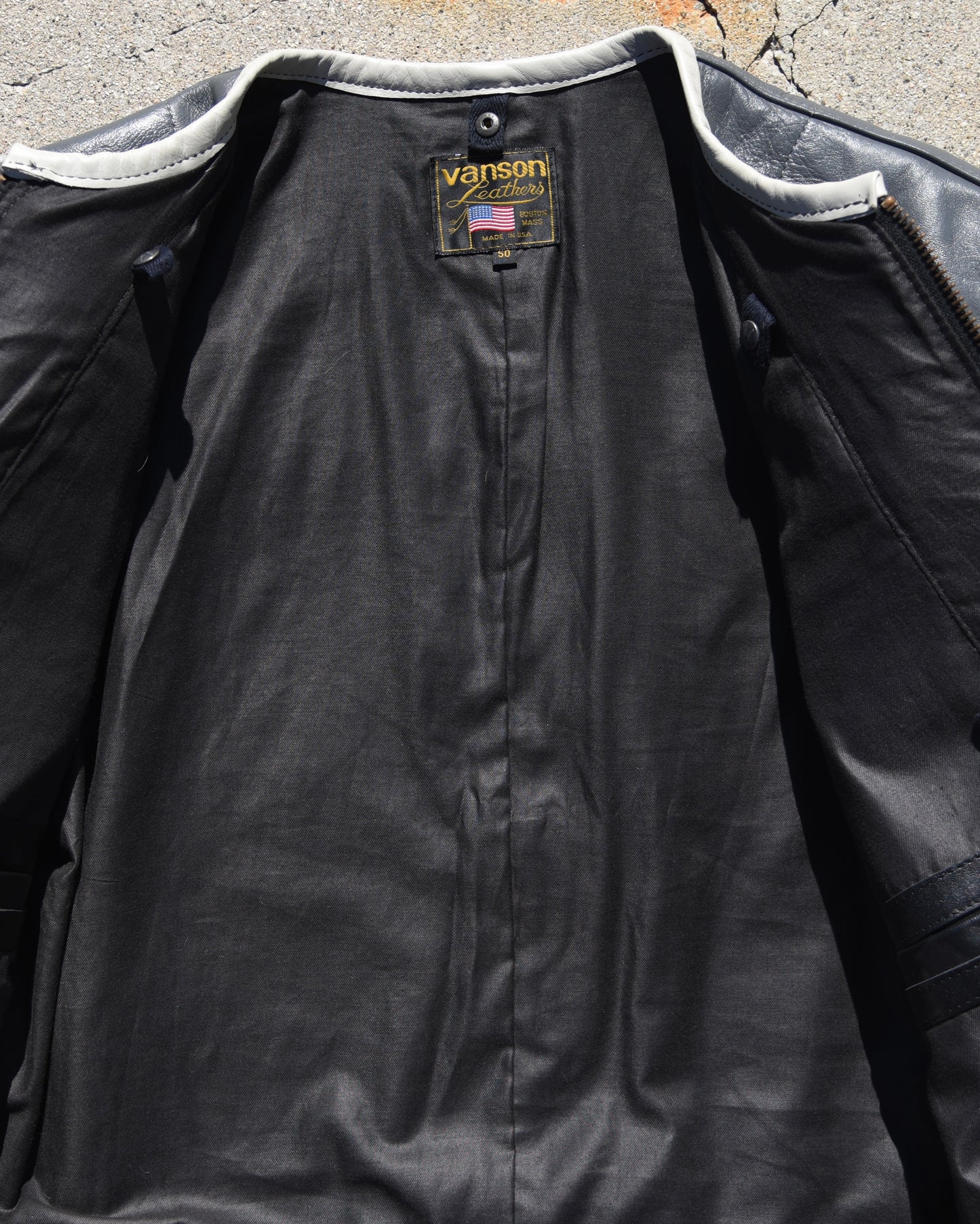 1990s Vanson Leathers One Star Motorcycle Jacket