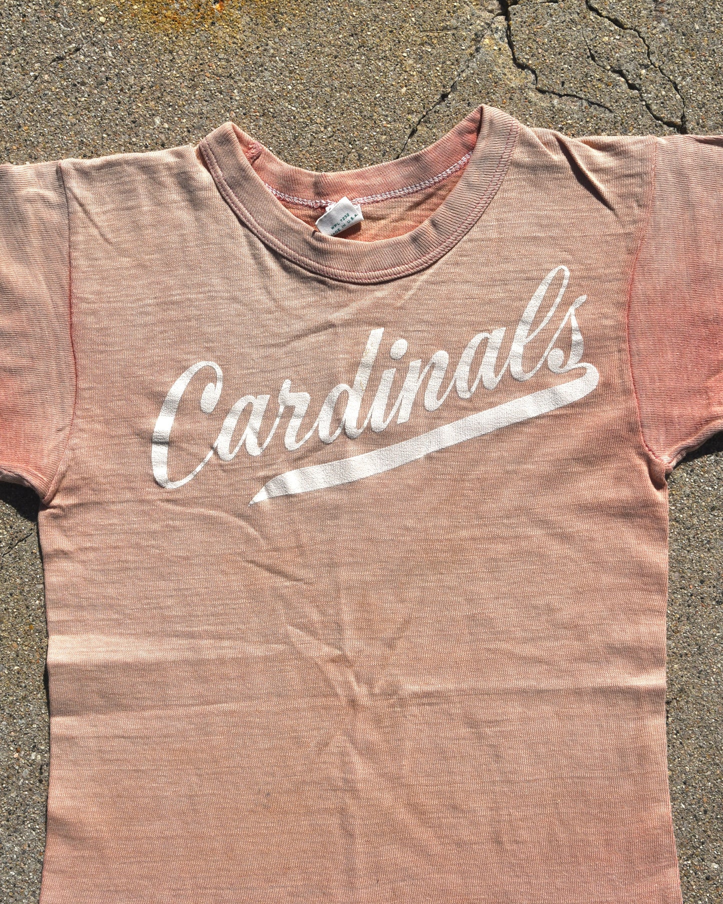 1950s Sun Faded Cardinals #5 Femme Tshirt