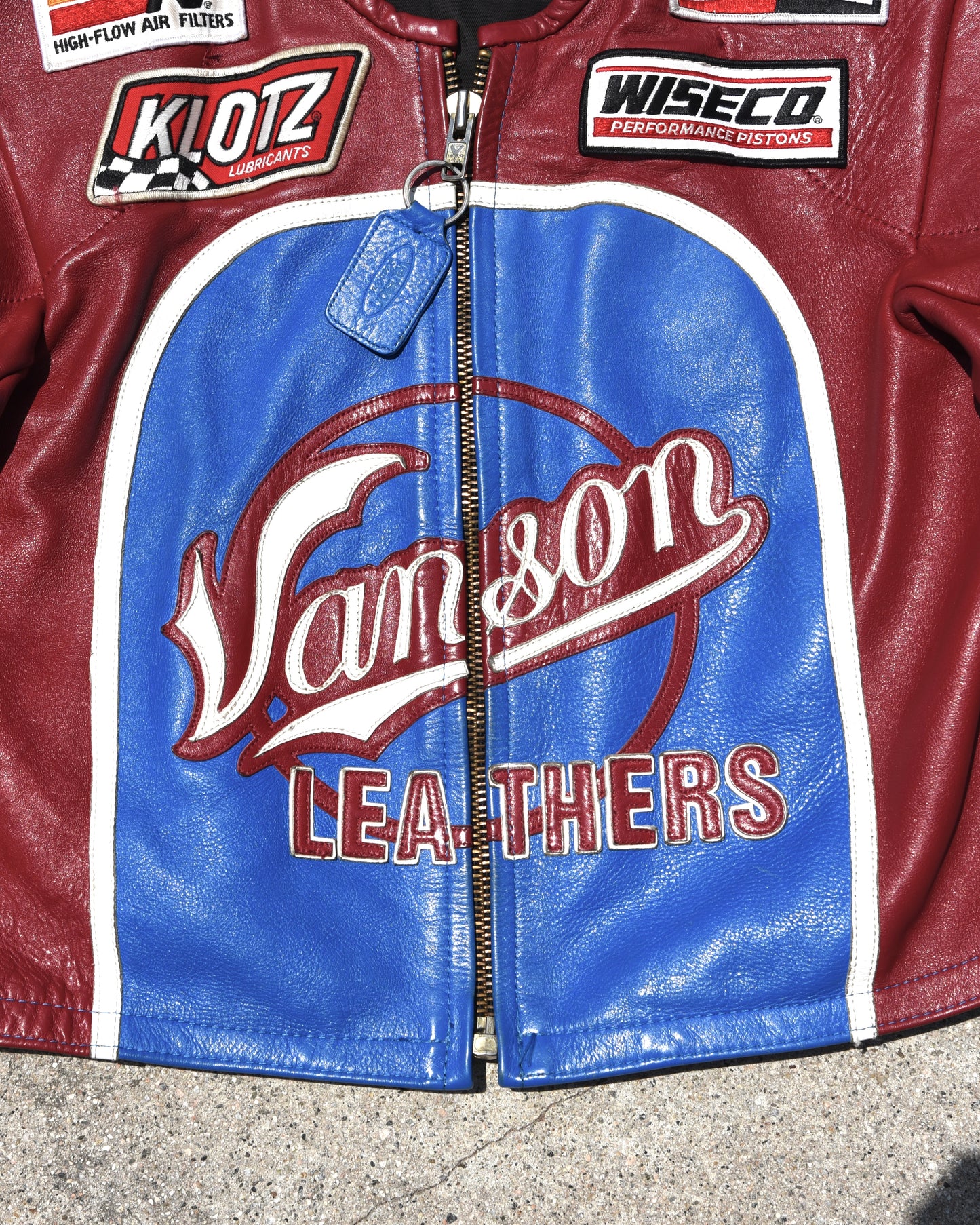 1990s Vanson Leathers Genesis NYC Motorcycle Jacket