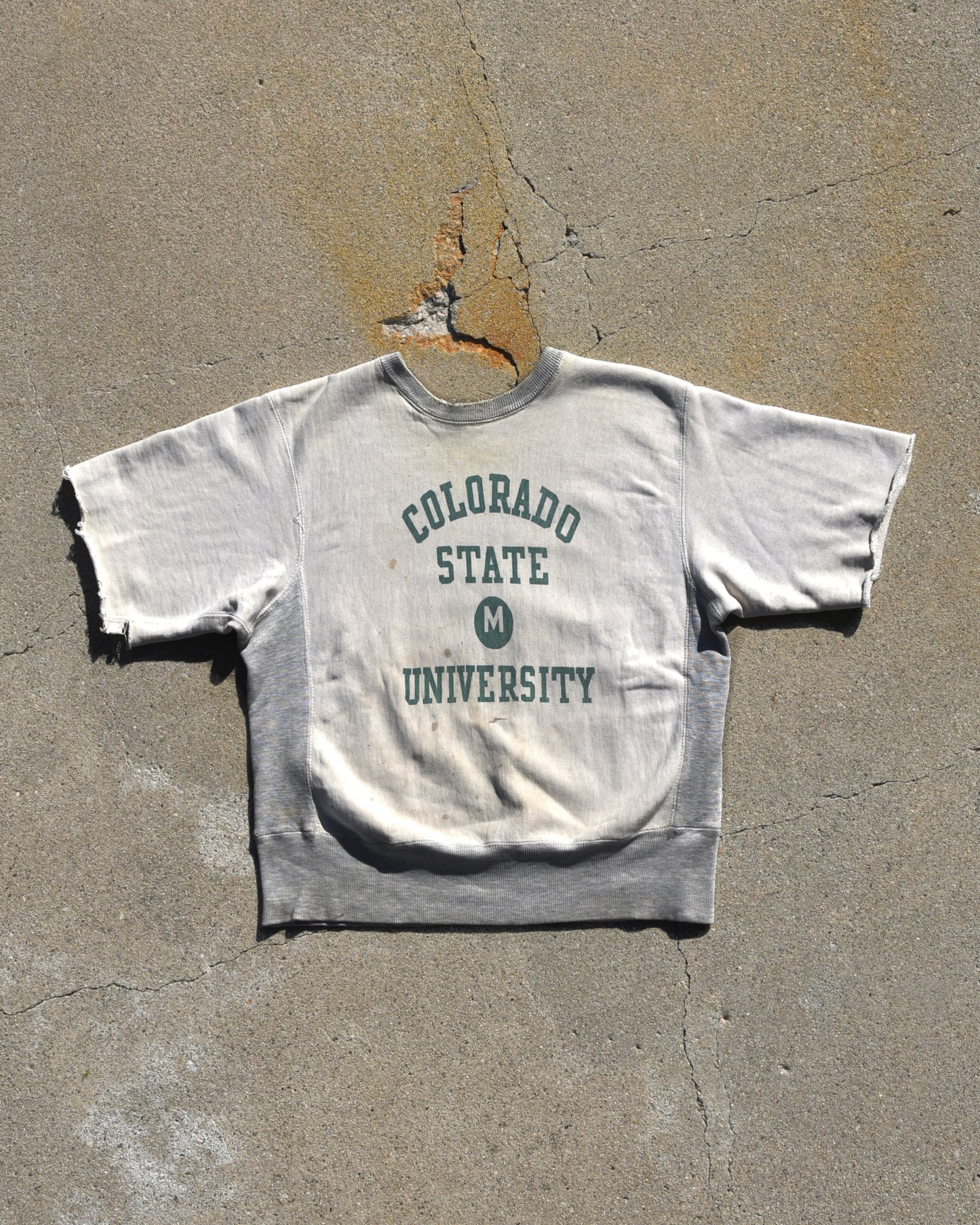 1960s Champion Reverse Weave Colorado State University Two-Tone Sweatshirt