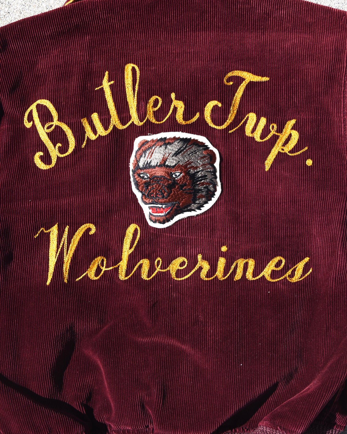1950s Butler Wolverines Corduroy Jacket