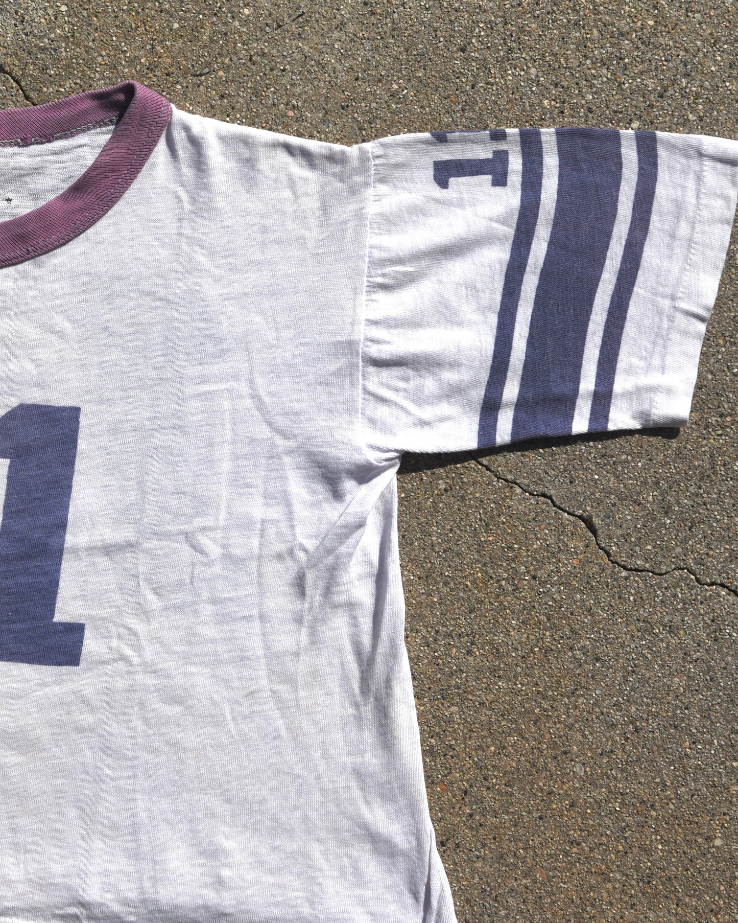 1950s Cotton Waterprint Football Jersey