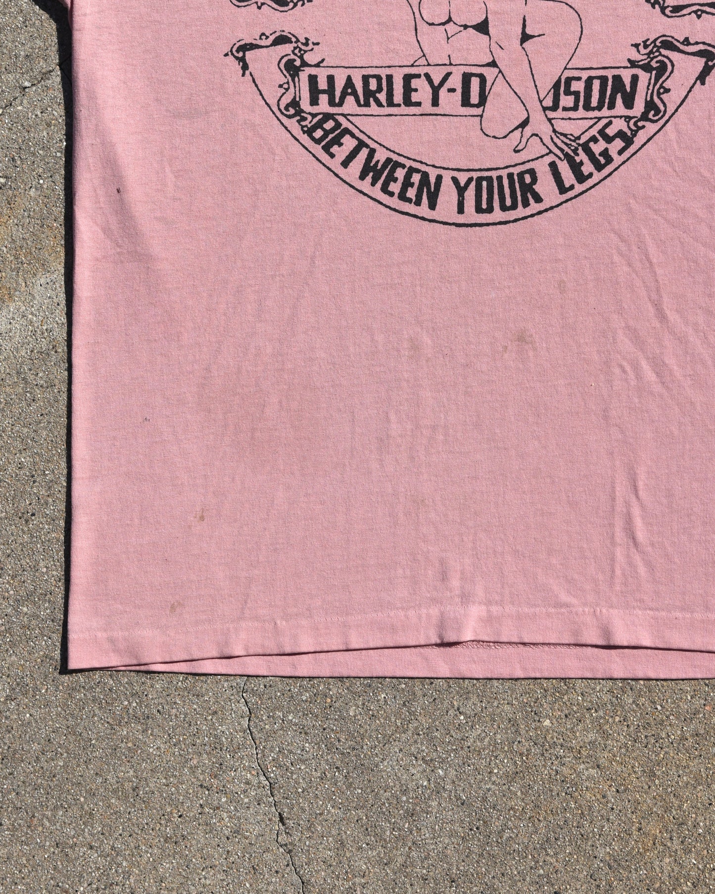 1980s Harley Put Something Exciting Between Your Legs Tshirt