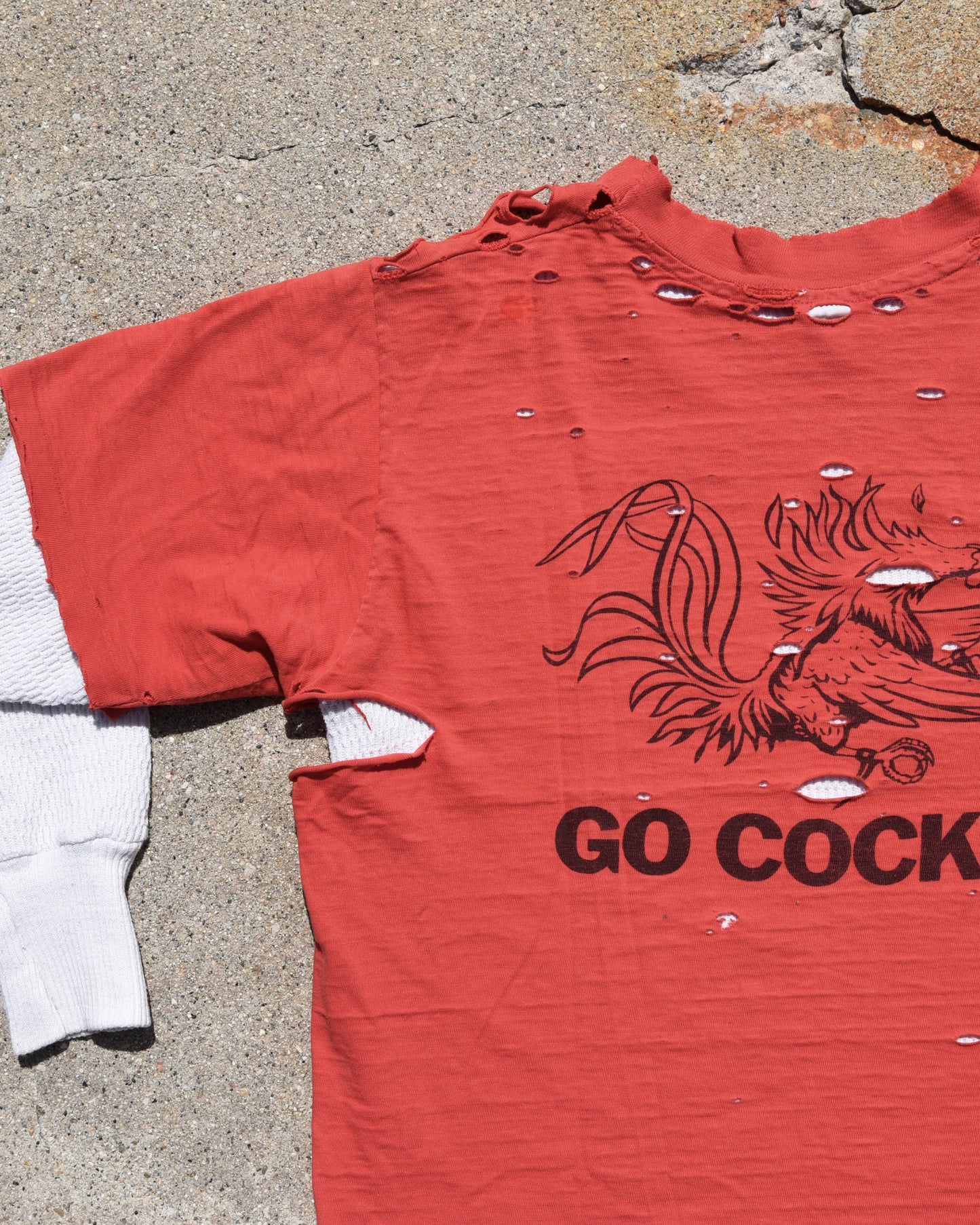 1970s Thrashed USC Gamecocks Tshirt