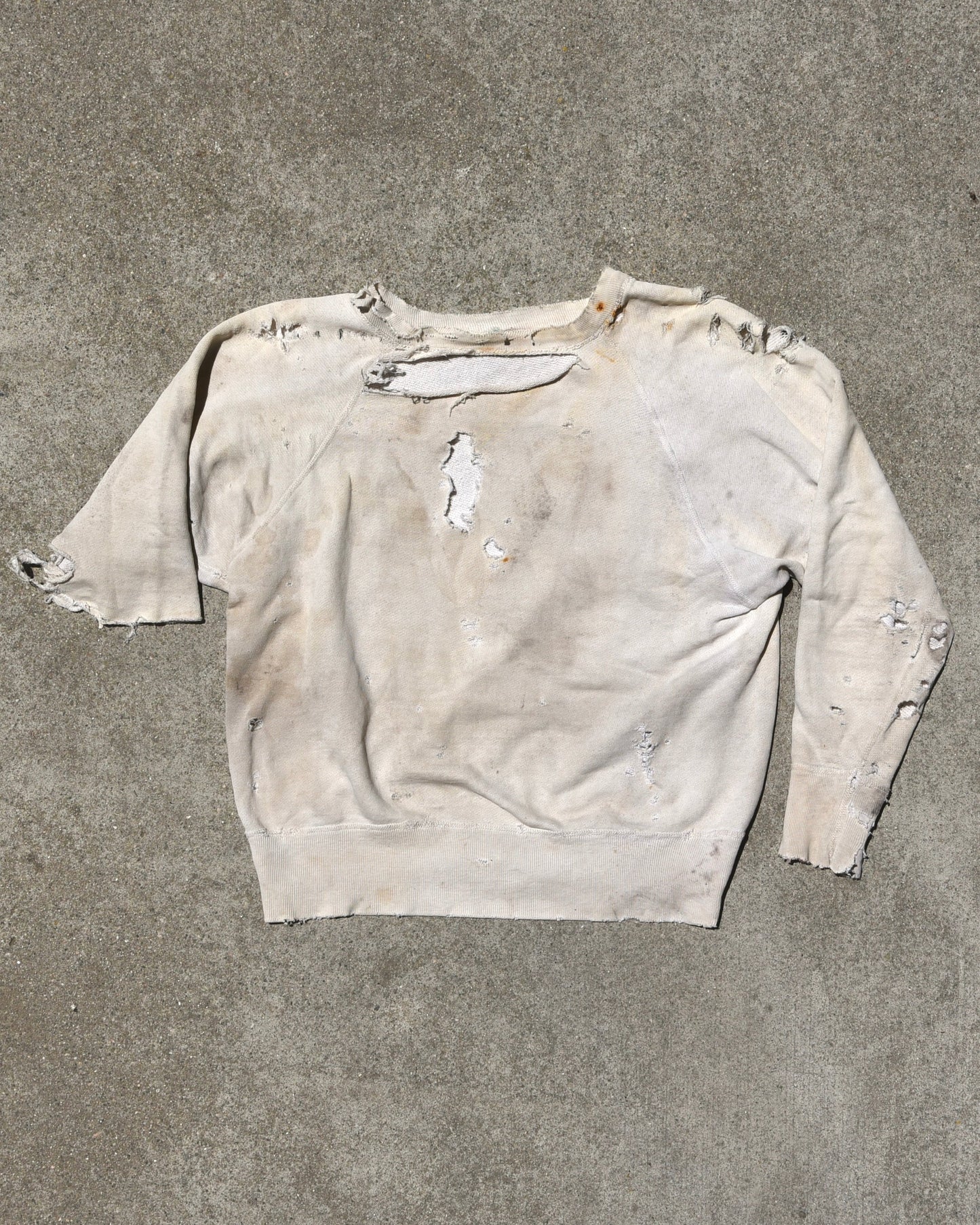 1950s Mayo Spruce Thrashed Distressed Worn Crewneck Sweatshirt Sz M