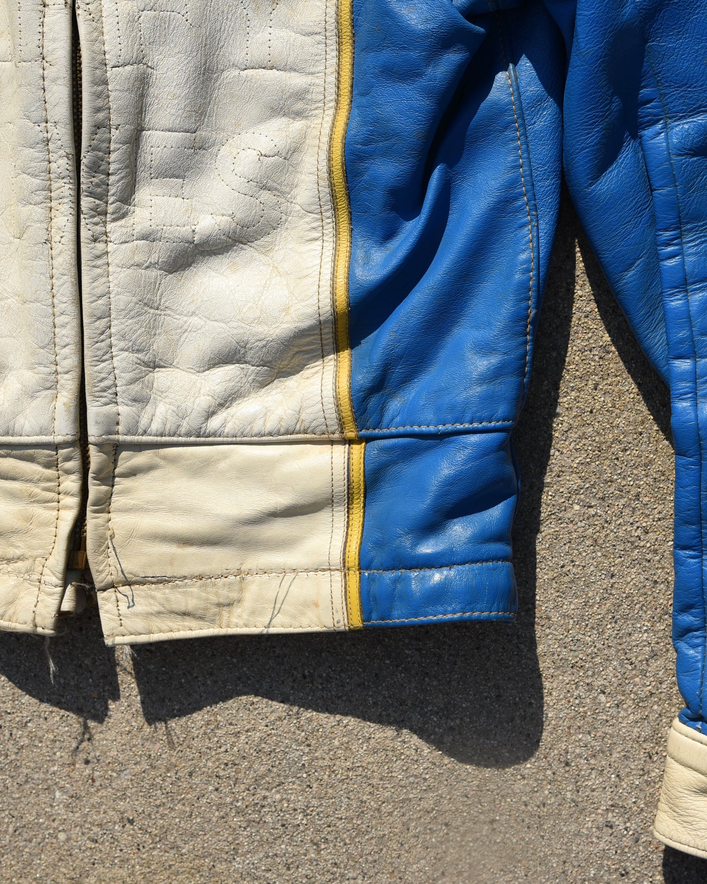 1960s ABC Motorcycle Racing Jacket Leather Cafe Racer