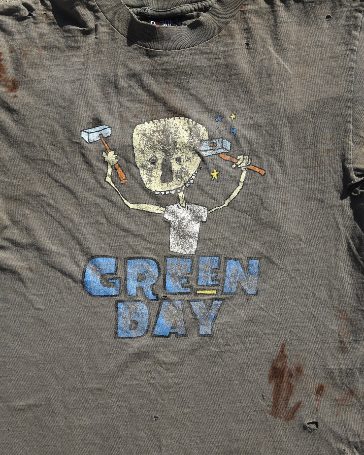 1997 Thrashed Green Day Nimrod Tshirt