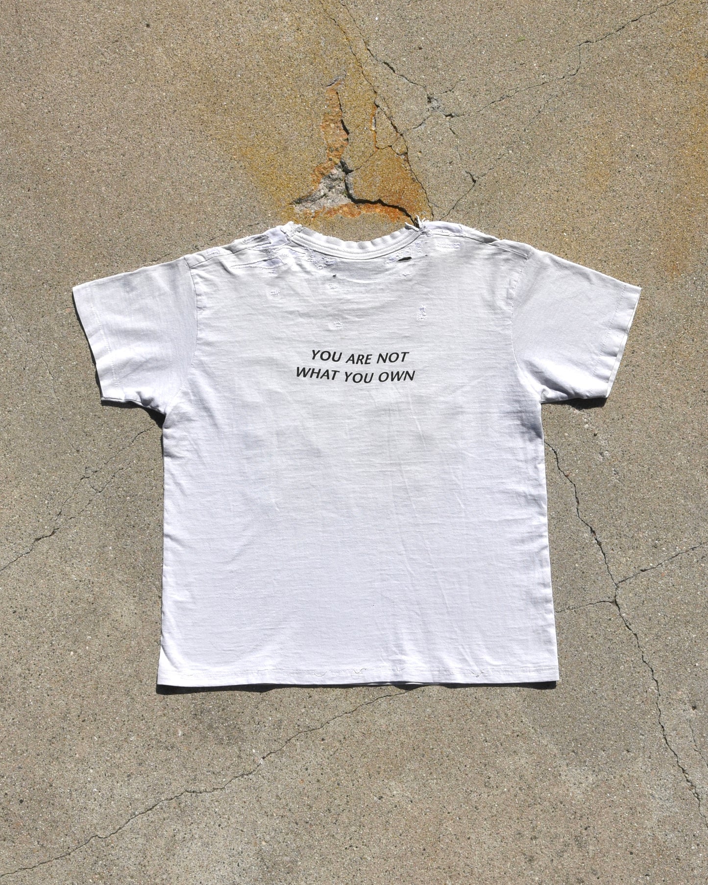 1990s Thrashed and Repaired This Is Not A Fugazi Tshirt