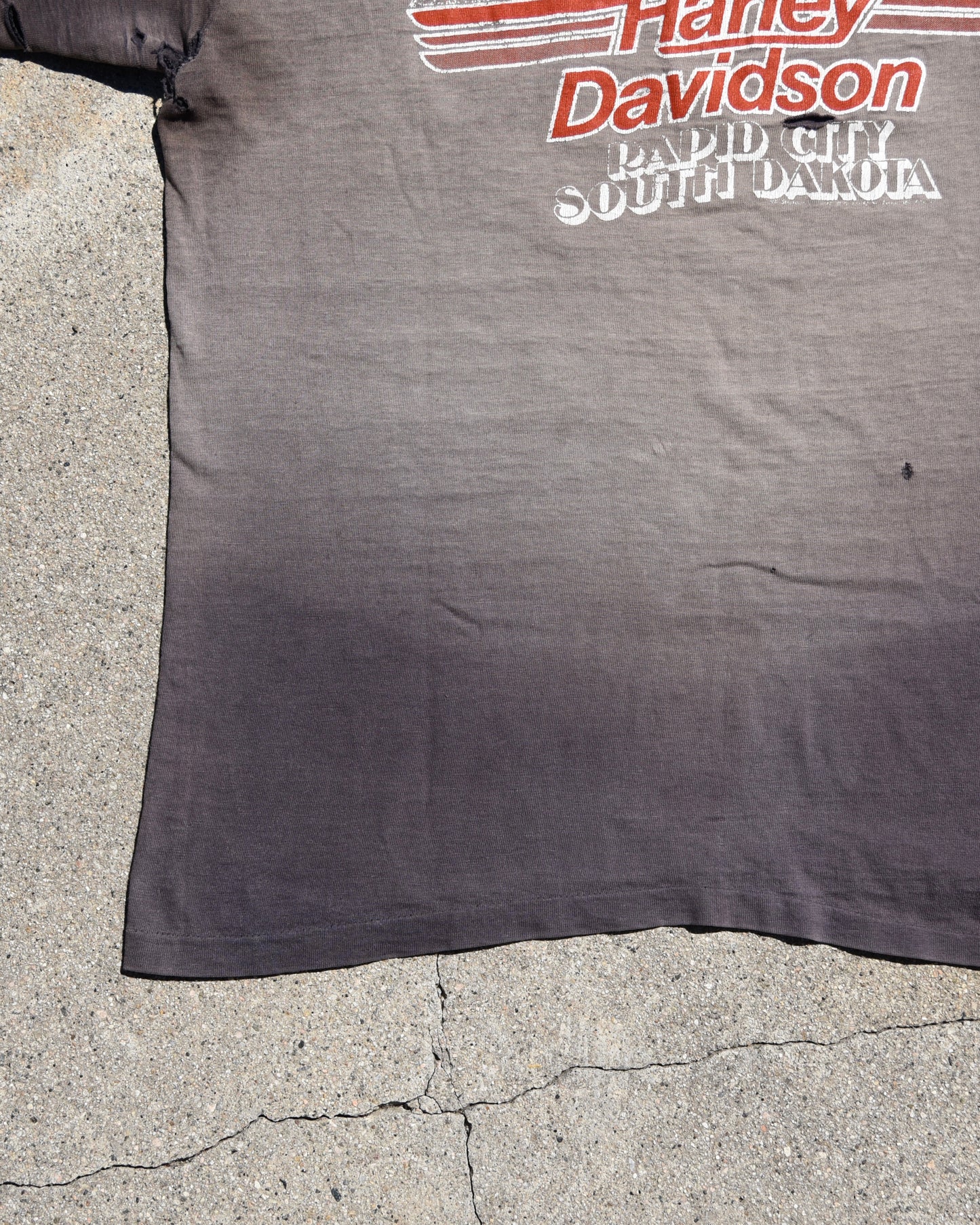 1980s Sun Faded Harley Rider Tshirt