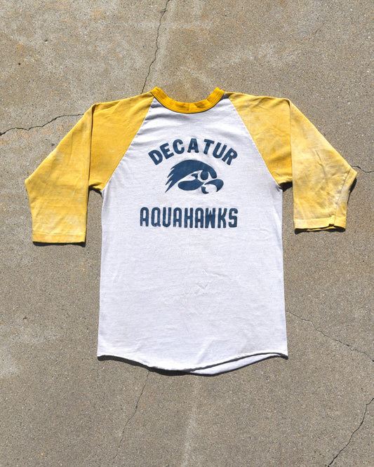 1970s Decatur Aquahawks Raglan Tshirt