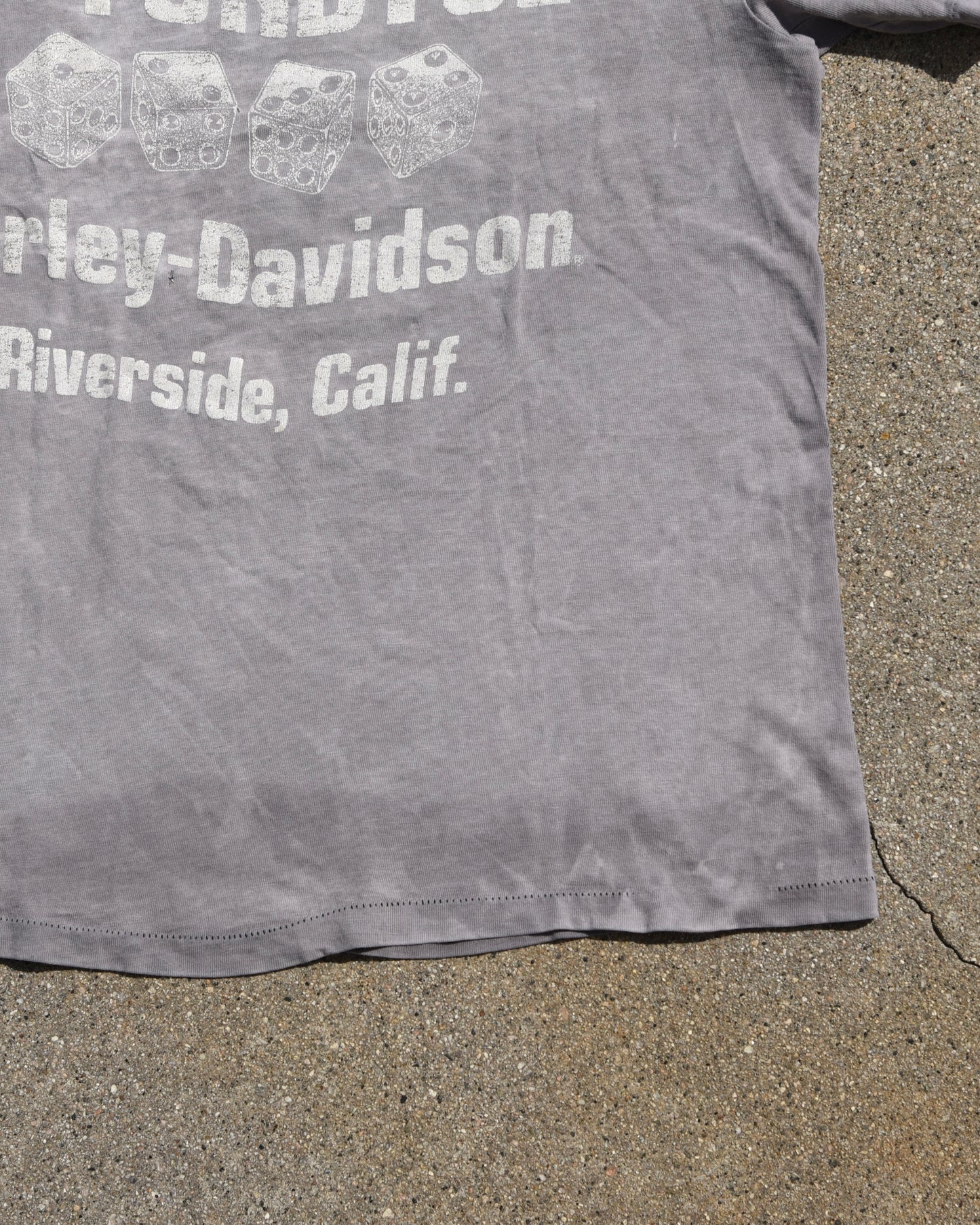 1980s Sun Faded Harley Davidson Make My Day Tshirt