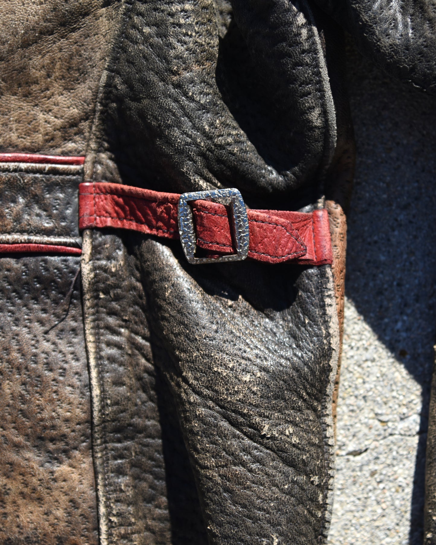 1940s Horsehide Buckleback Leather Jacket