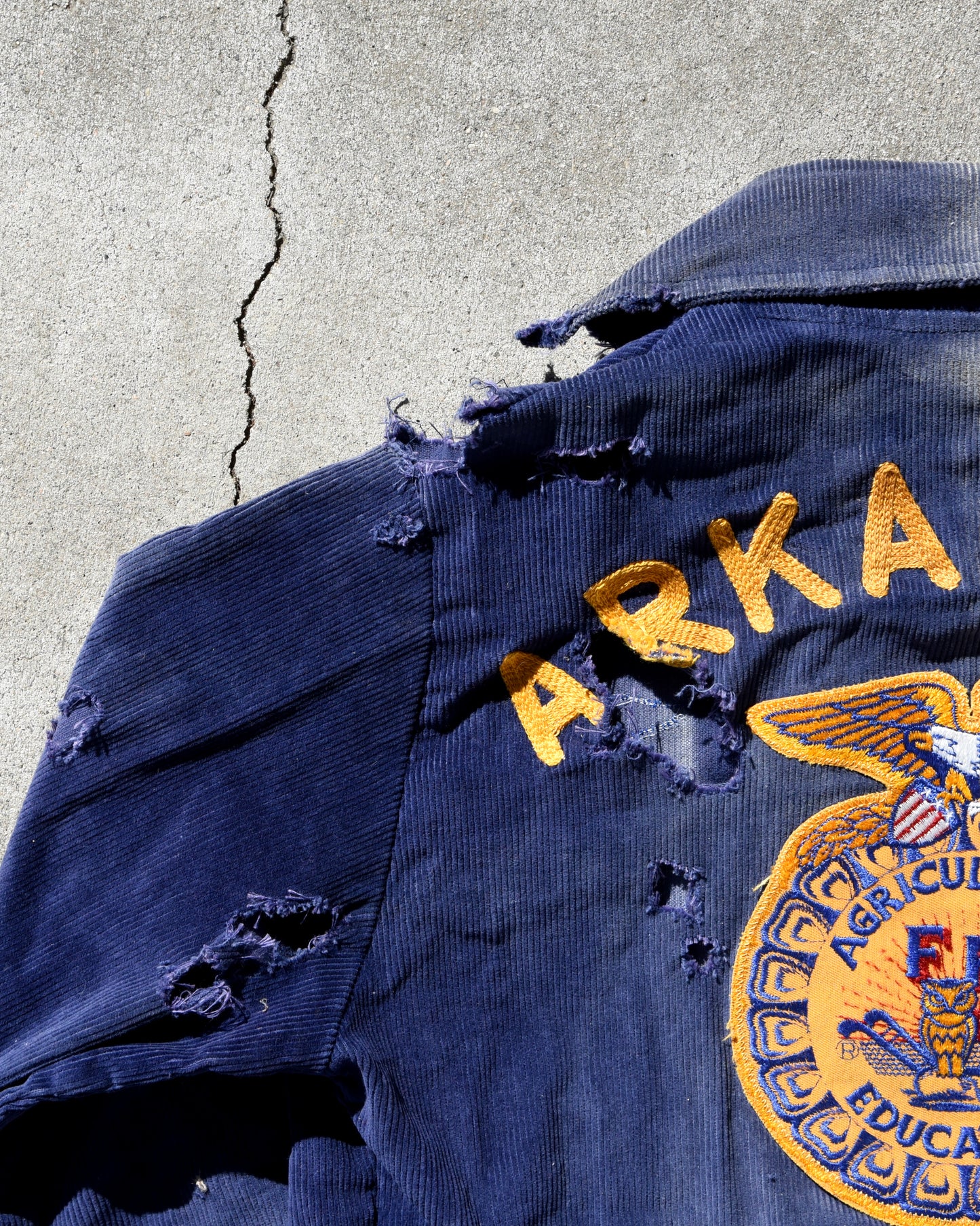 1970s Thrashed and Sun Faded FFA Jacket