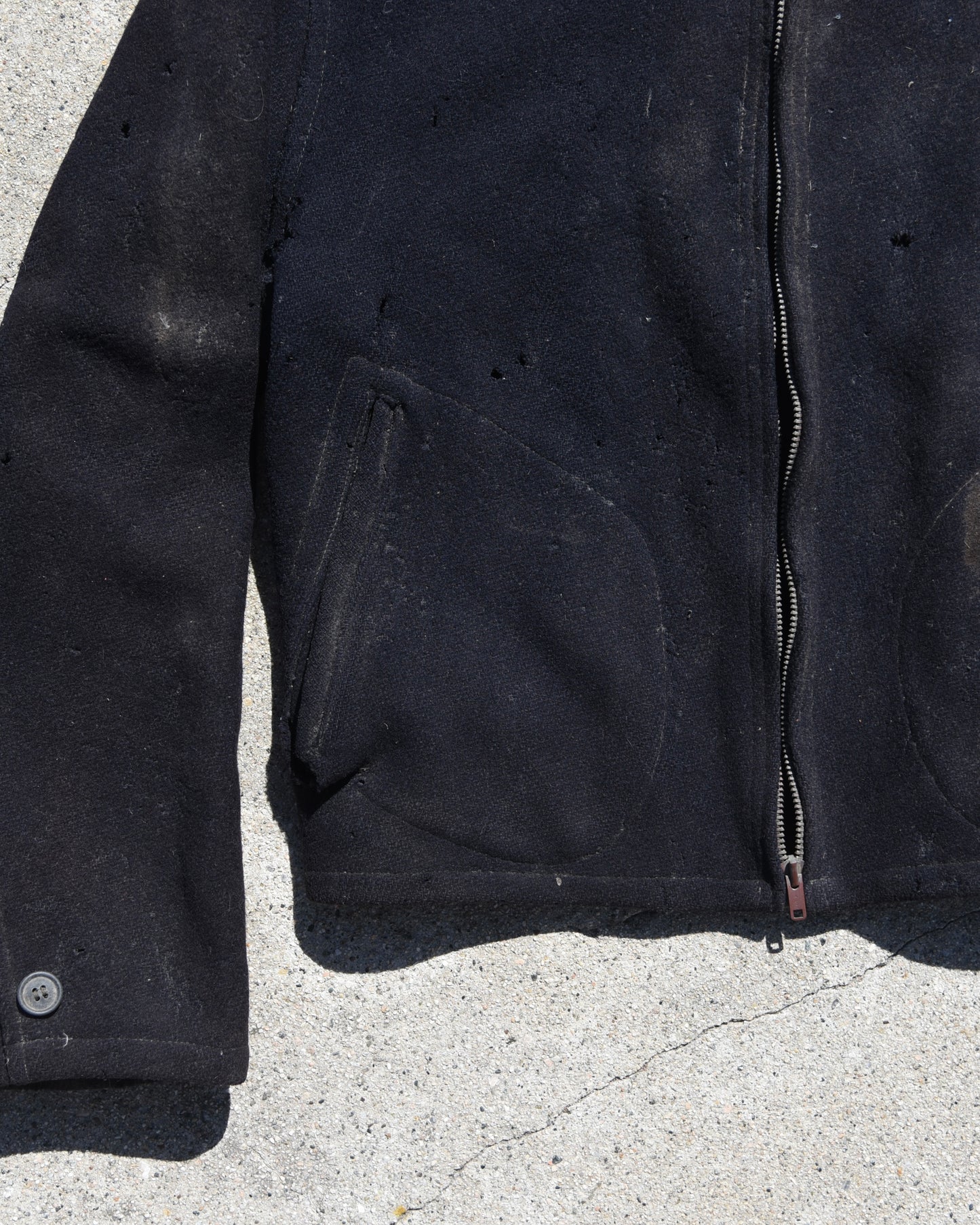 True Vintage 1950s Wool Buckleback Jacket - Thrashed