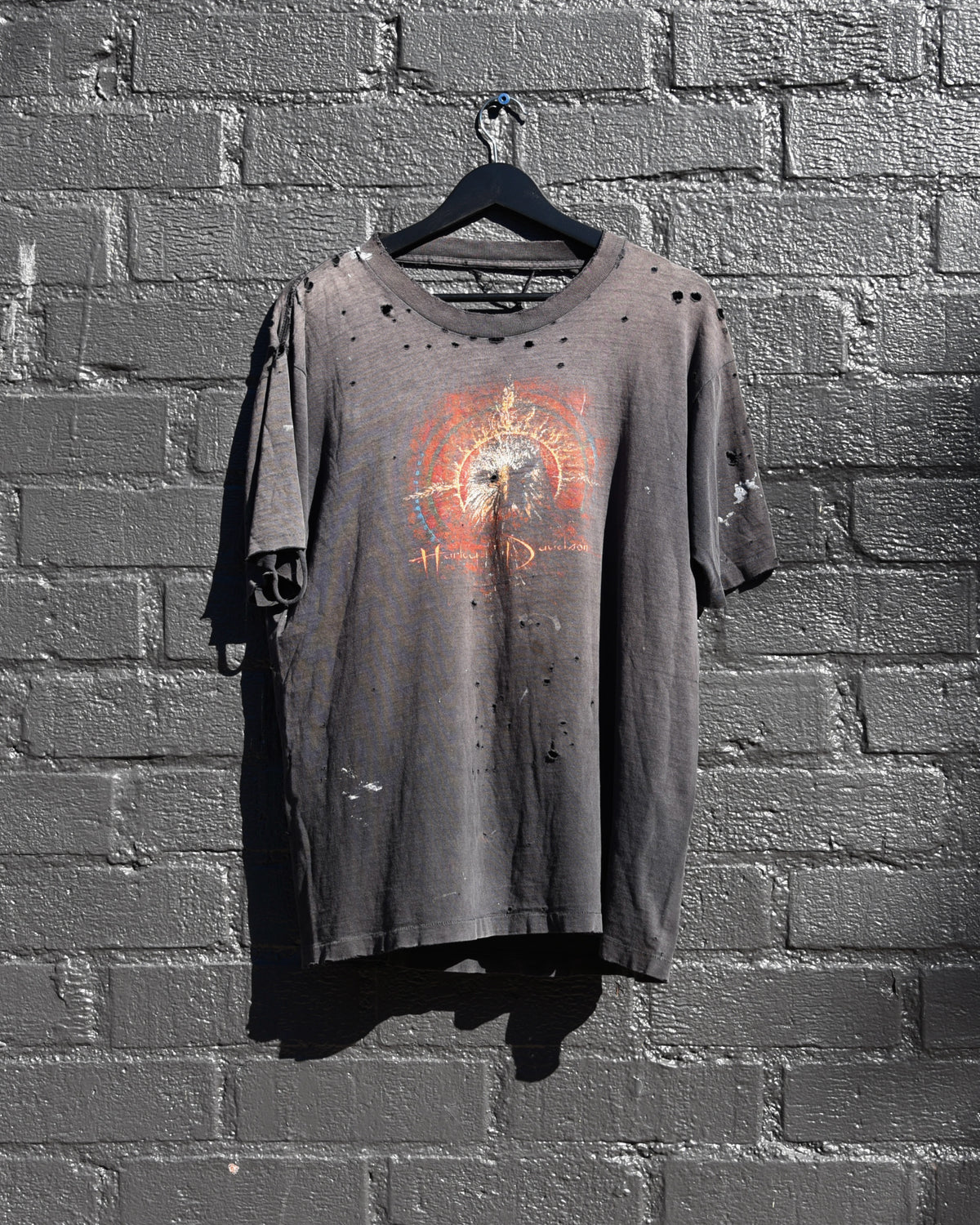 1990s Thrashed and Faded Harley Davidson Freedom Tshirt