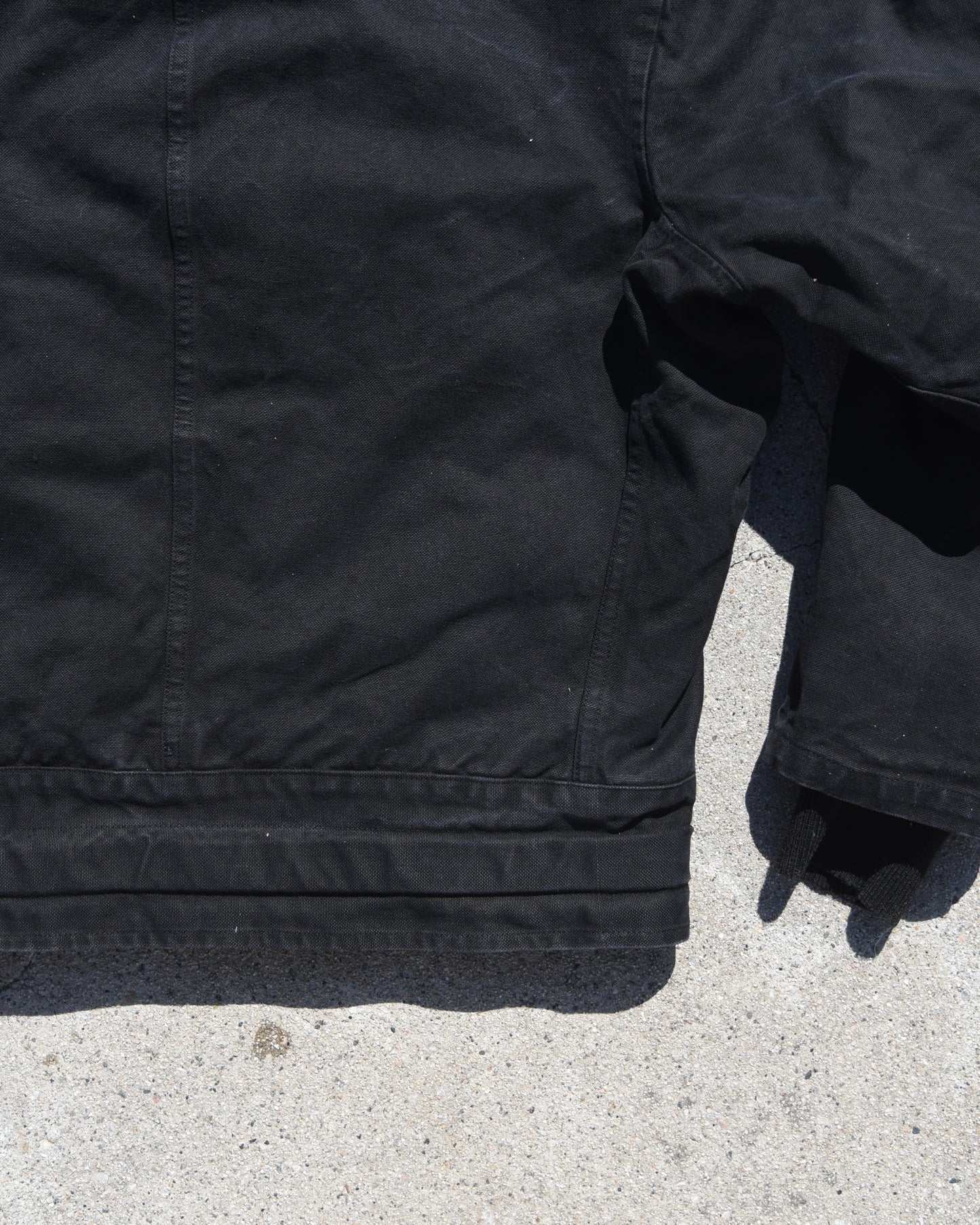 1960s Swedish Motorcycle Dispatch Jacket Overdyed Black