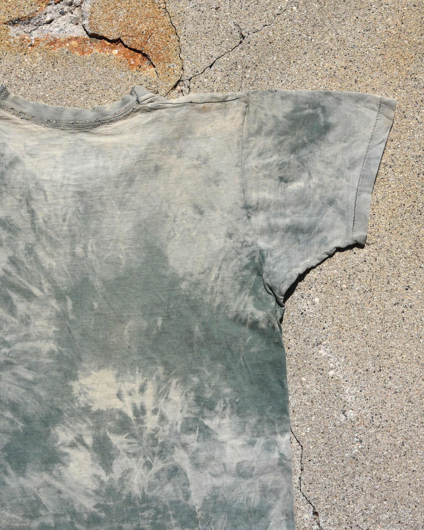 1950s Sun Faded Green Pocket Tshirt