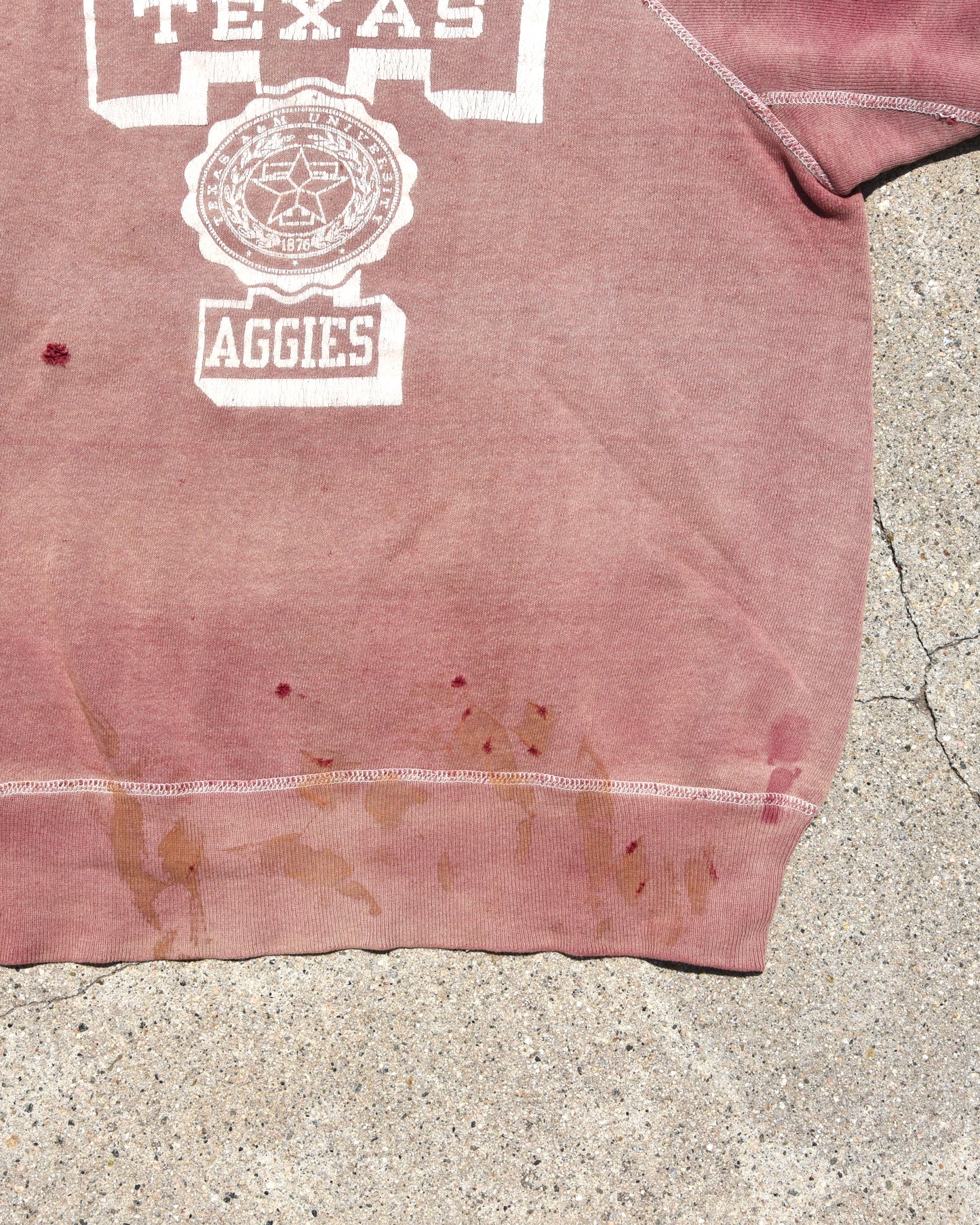 1960s Sun Faded Texas Aggies Sweatshirt