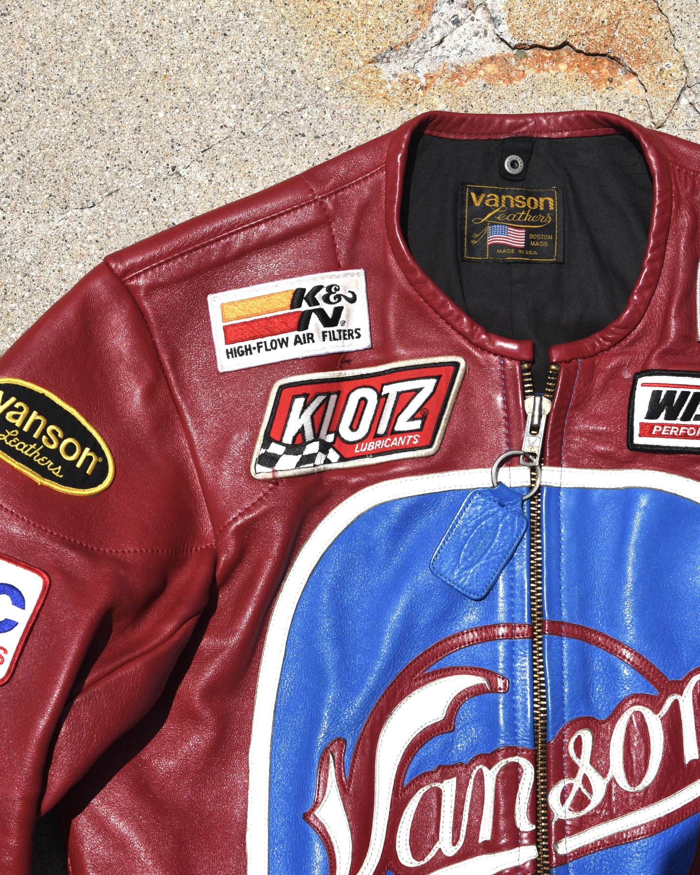 1990s Vanson Leathers Genesis NYC Motorcycle Jacket