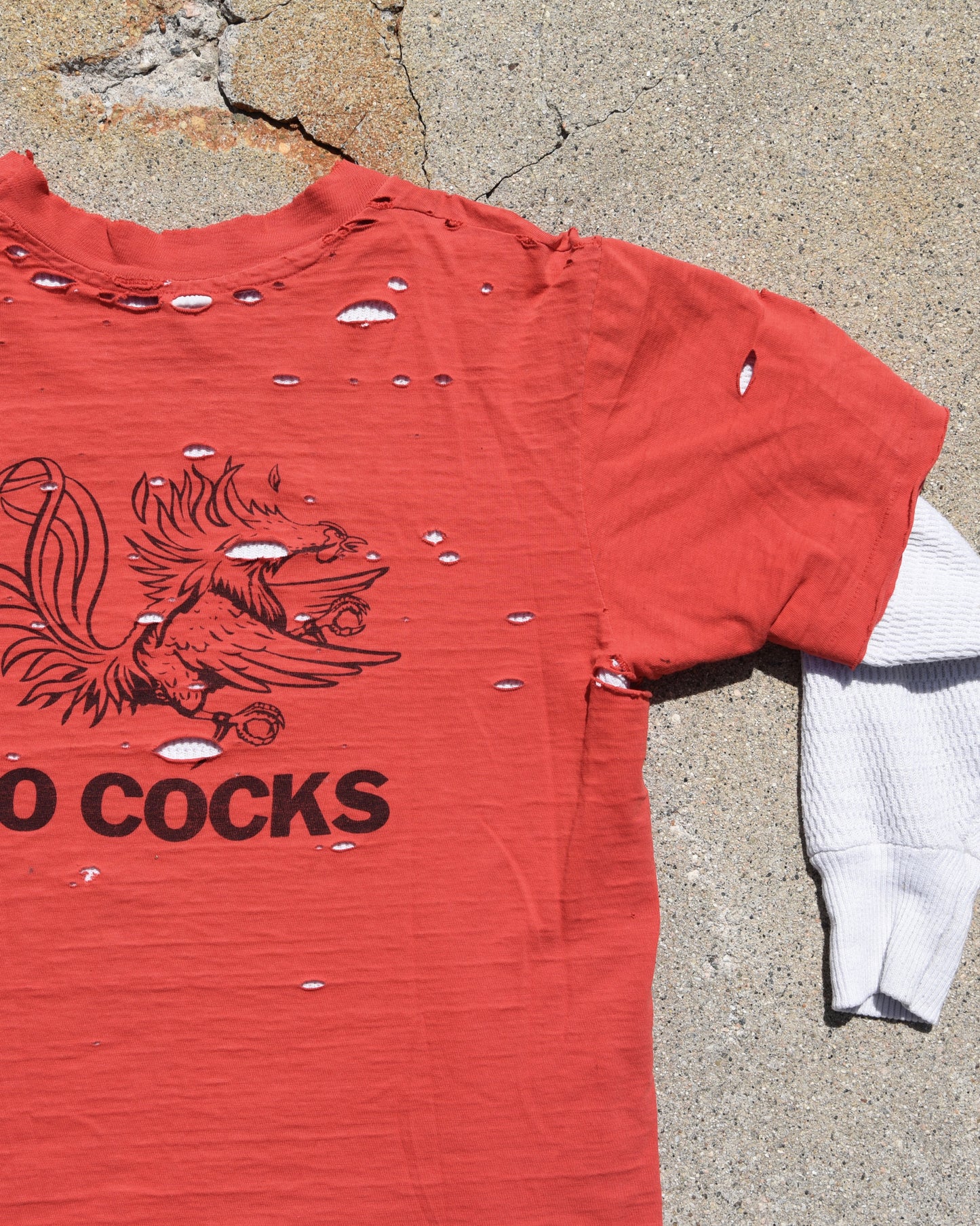 1970s Thrashed USC Gamecocks Tshirt