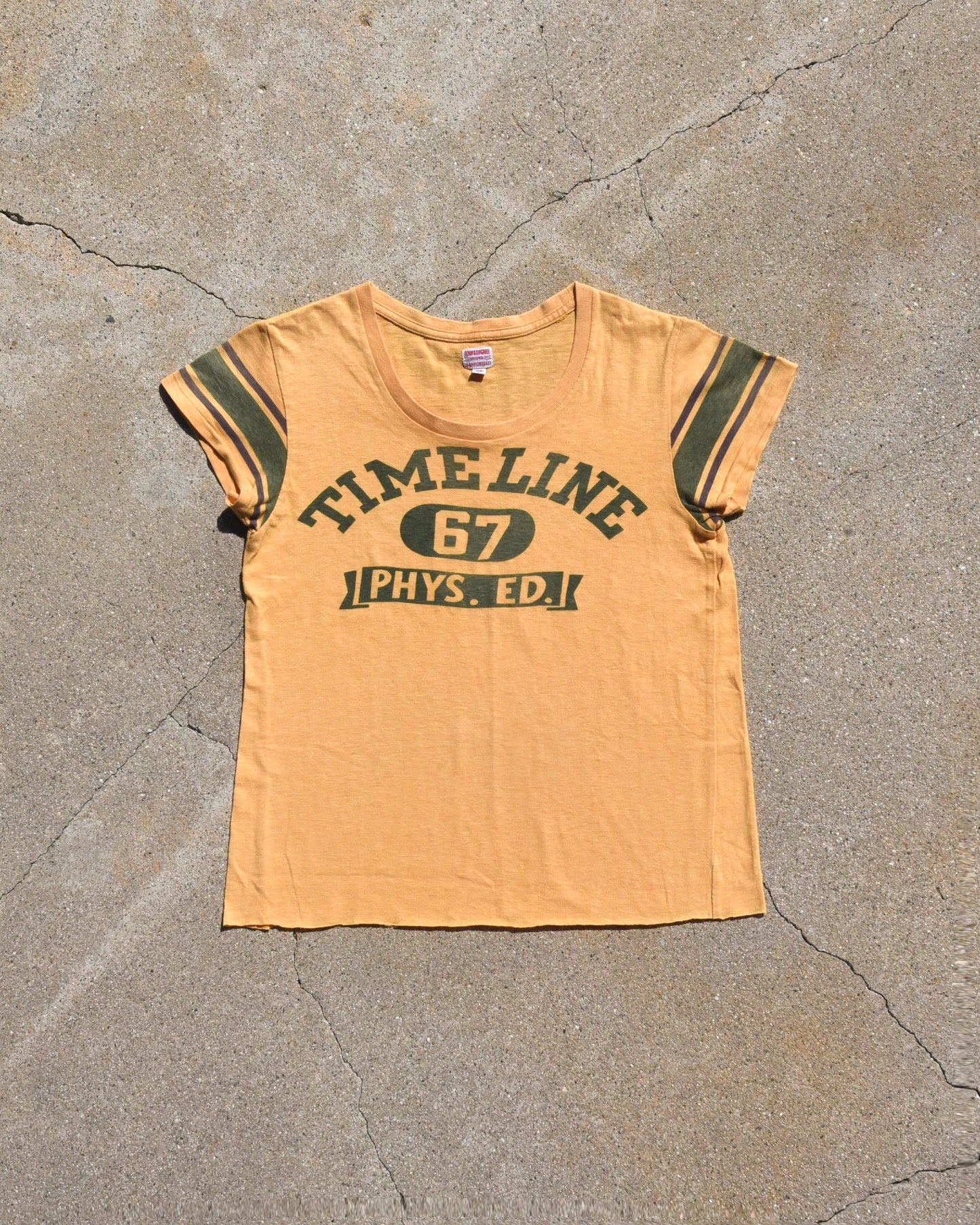 Denim Dungaree Timeline Phys Ed Tshirt