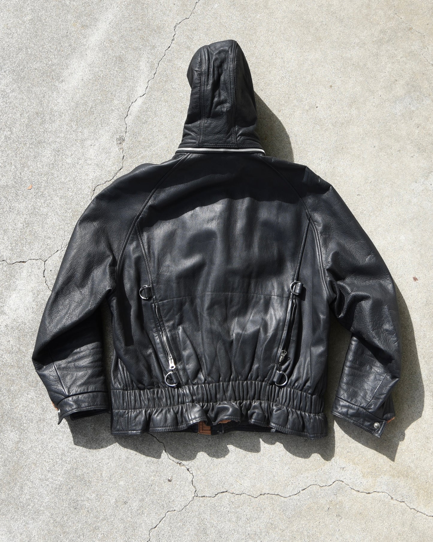 Avirex B7 Tanker Fireclasp Hooded Leather Jacket